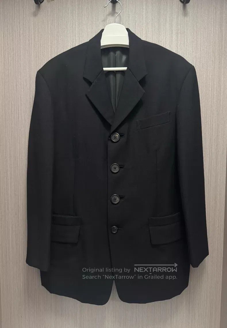 Yohji Yamamoto size s 98 SS irregular four button blazer