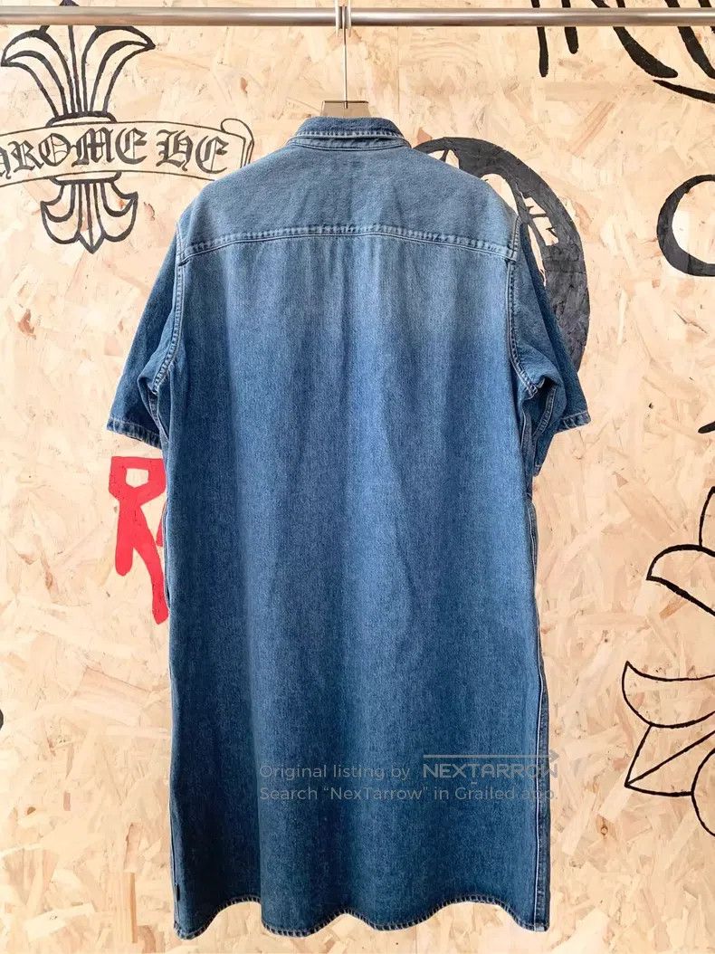 Balenciaga Balenciaga Denim Dress Size S / US 4 / IT 40 - 6 Thumbnail