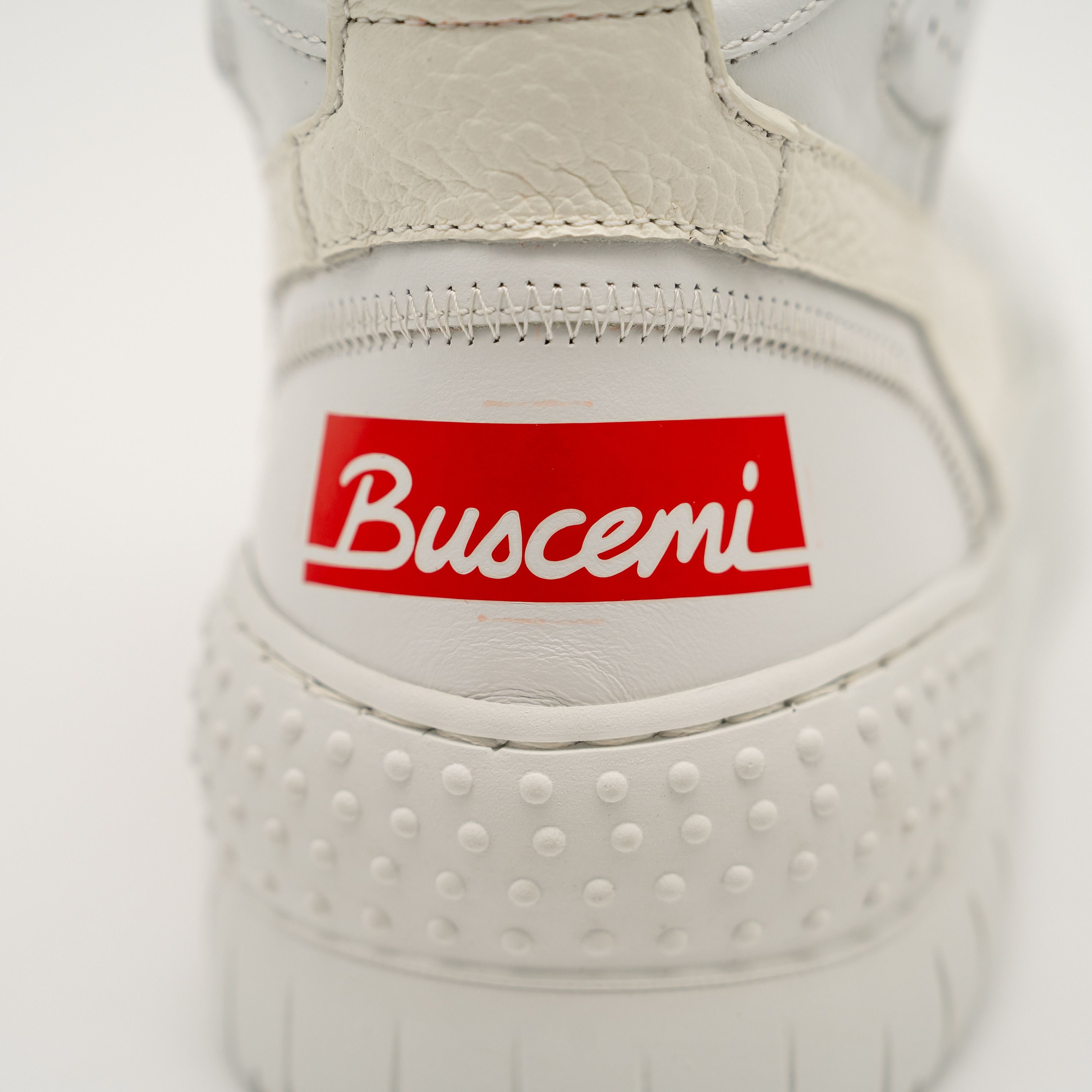 Buscemi 42eu 9 us - BUSCEMI Basket White High Top Sneakers Leather Size US 9 / EU 42 - 9 Thumbnail