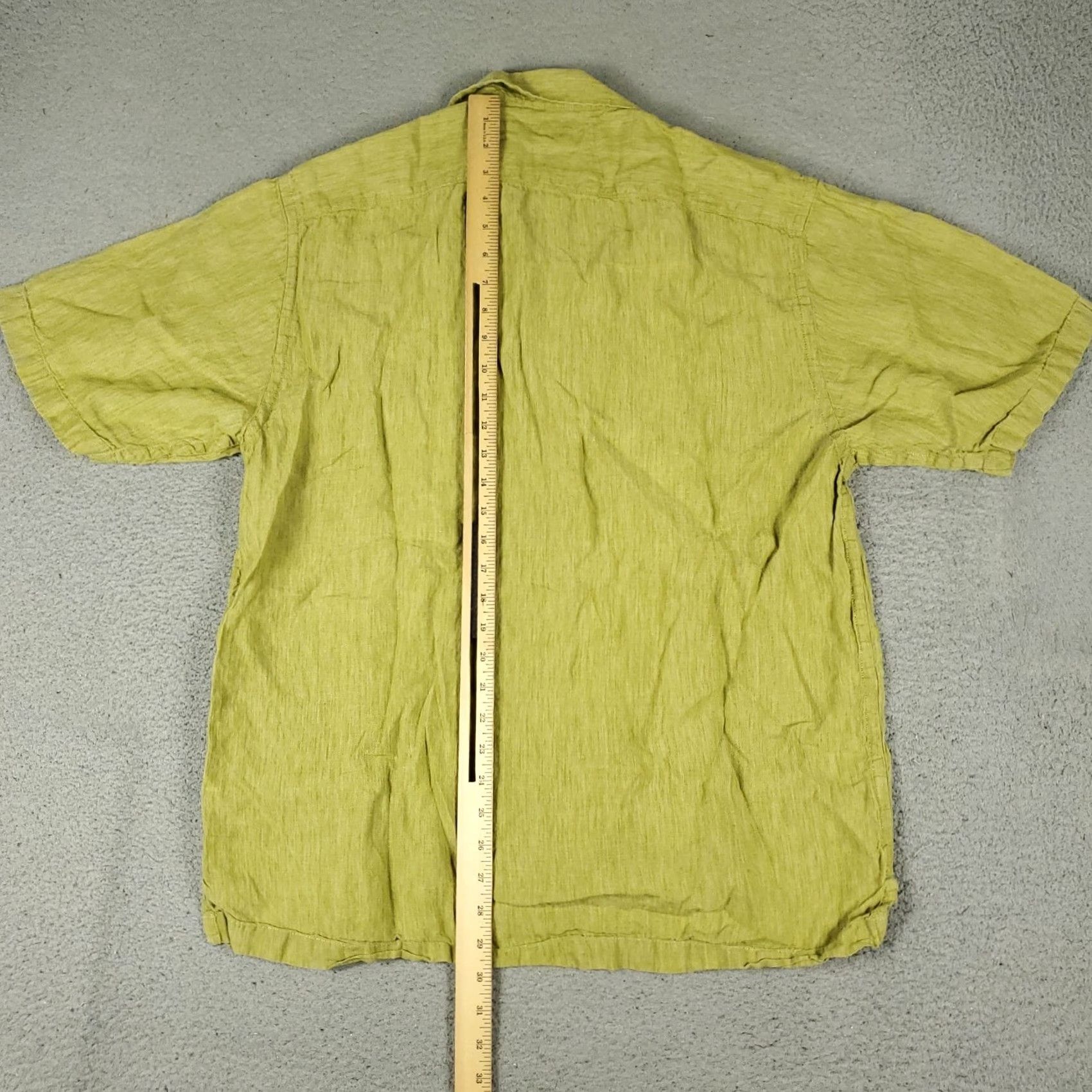 Tommy Bahama Tommy Bahama Shirt Mens Large Green Linen Hawaiian Button Up Short Sleeve Size US L / EU 52-54 / 3 - 3 Thumbnail