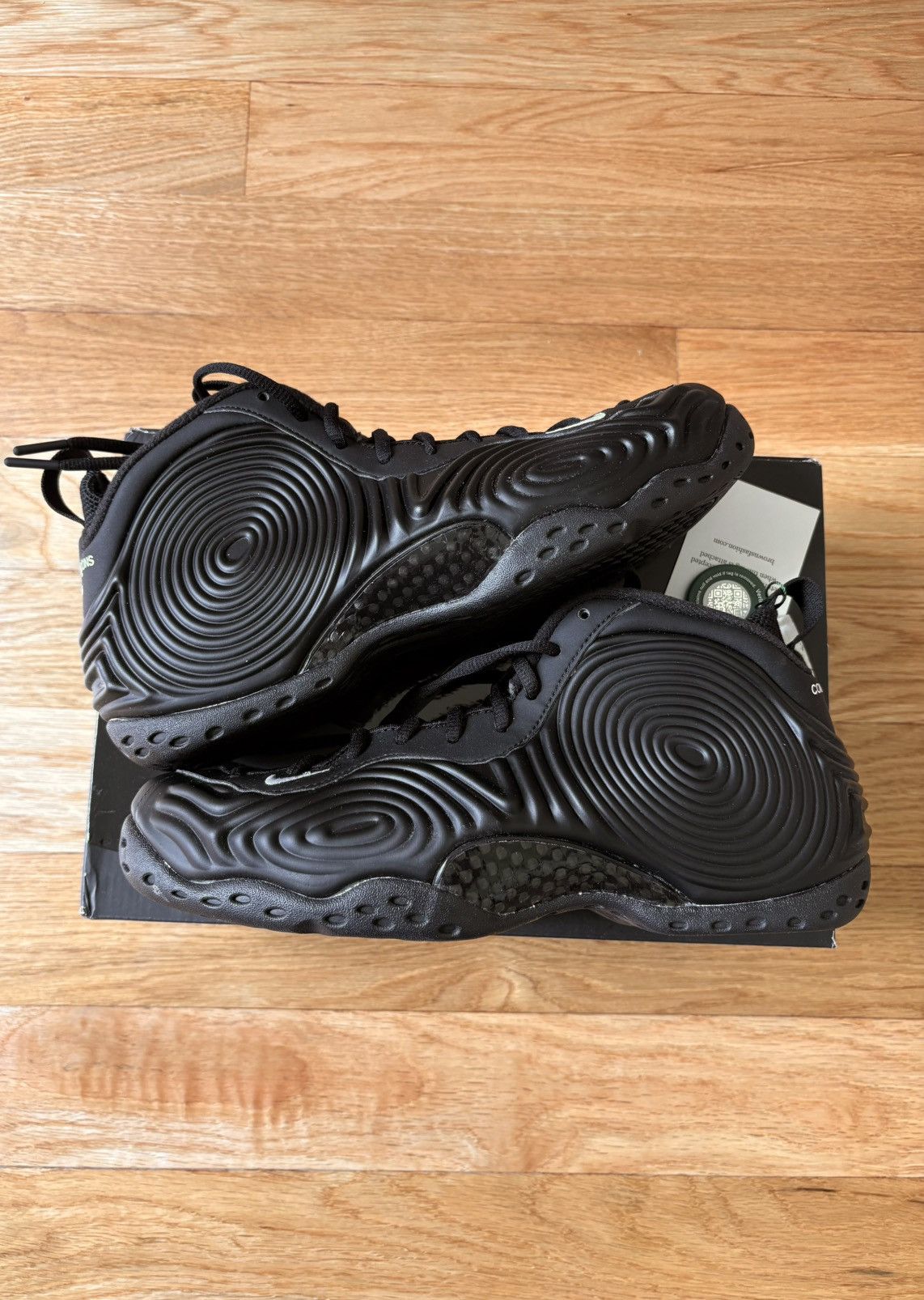 Comme des Garcons × Nike Sz 10 Comme des Garçons x Nike Air Foamposite One Black CDG Size US 10 / EU 43 - 1 Thumbnail