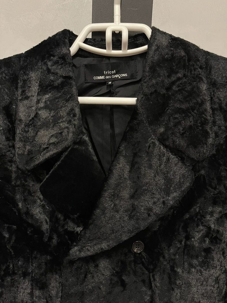 Comme des Garcons Velvet velvet double-breasted short coat