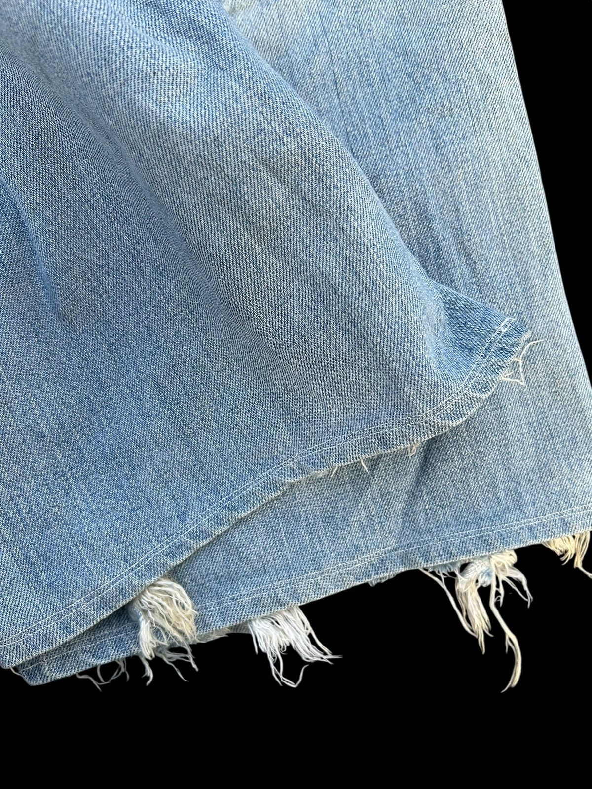Japanese Brand × Kapital × Vintage THRASHED Levis Selvedge Vintage Distressed Short Denim Size US 32 / EU 48 - 10 Thumbnail