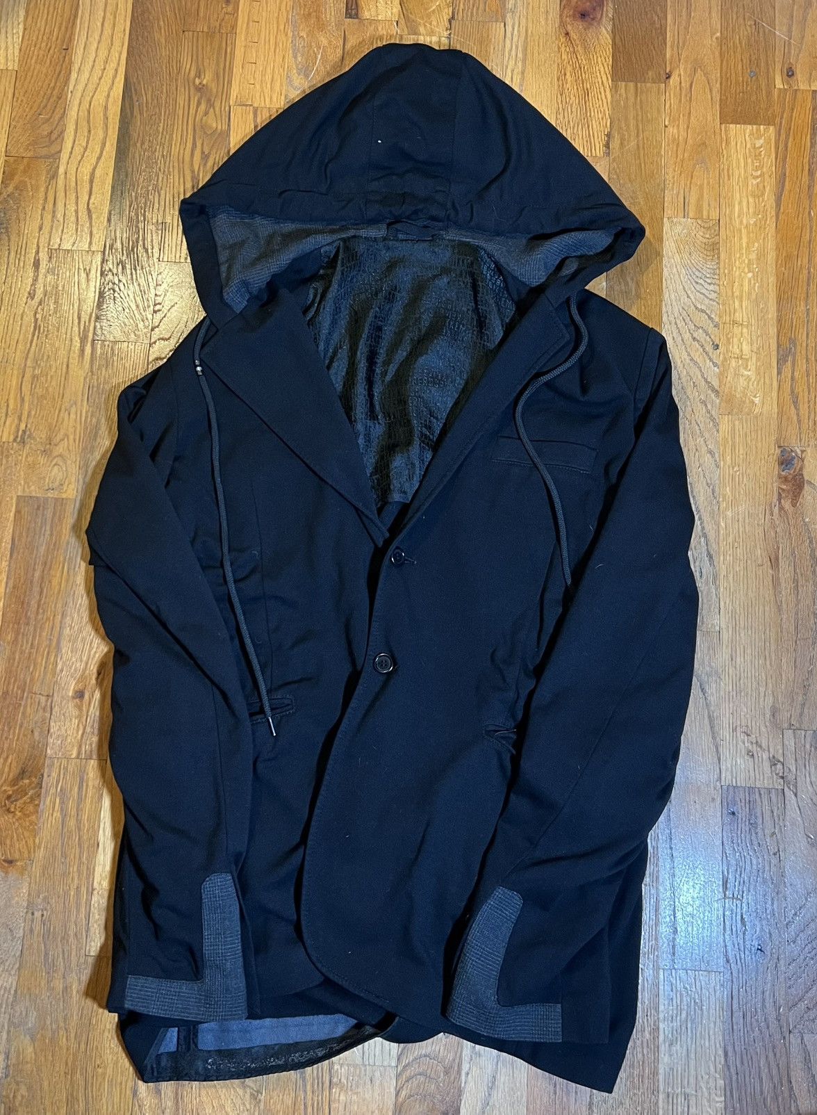 Dirk Bikkembergs Bikkembergs Hooded Blazer Size 54R - 1 Thumbnail