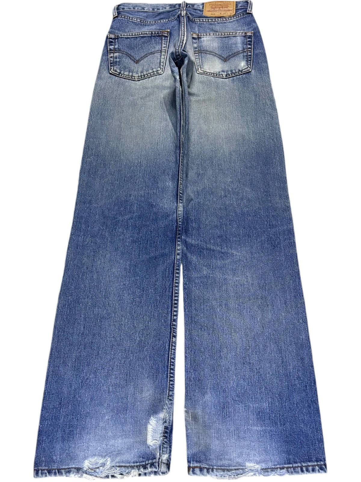 Levi's Vintage 90s Levis 512 Mud Wash Distressed Loose Jeans Size US 28 / EU 44 - 2 Thumbnail