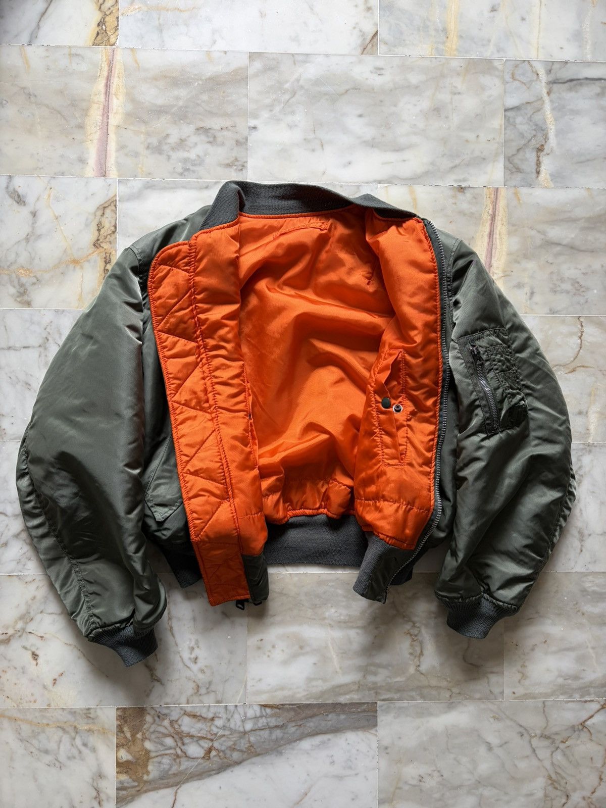 Alpha Industries Vintage '80s Alpha Industries MA-1 *IDEAL Zipper