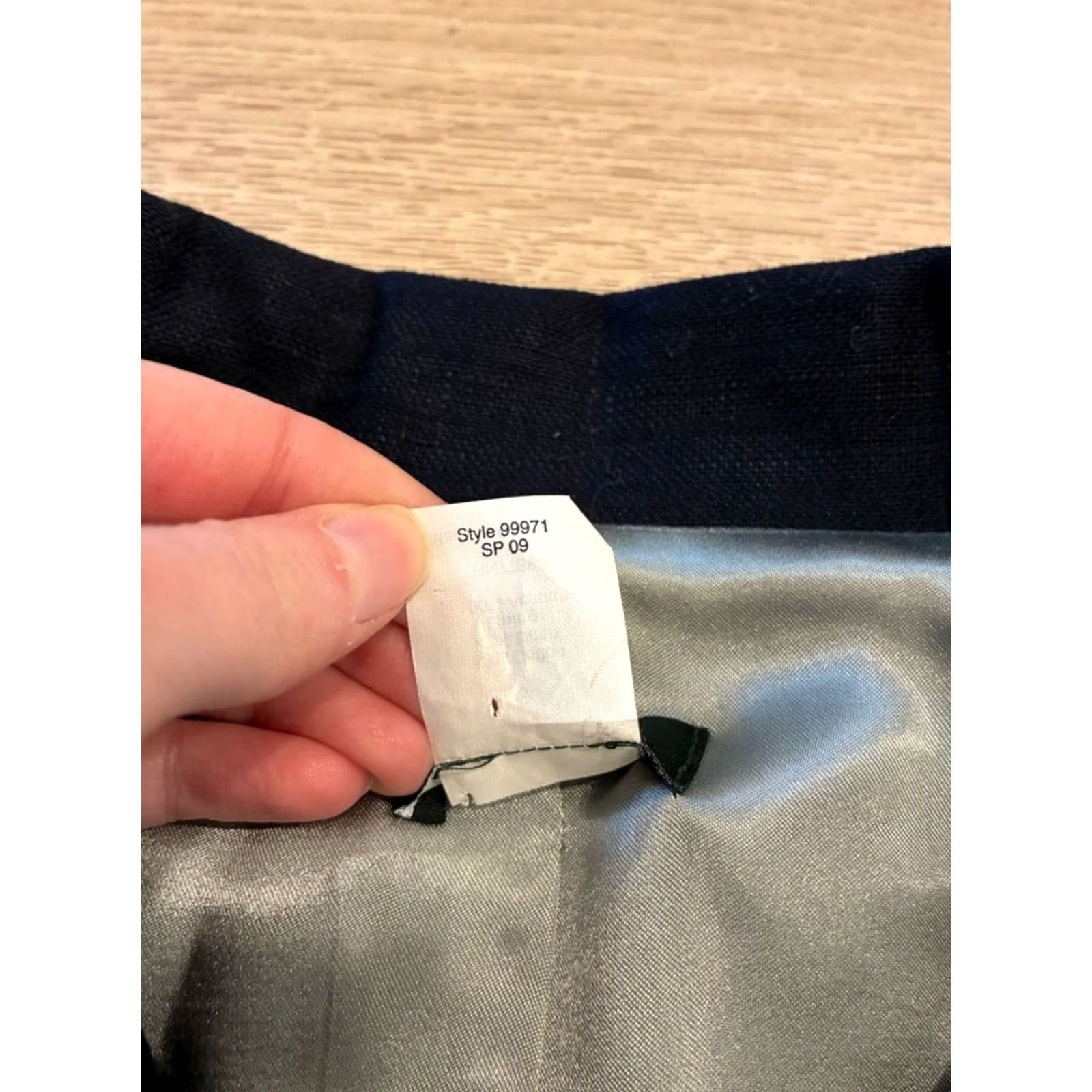 J.Crew J. Crew Blazer Women’s Aubrey Line Blend Ottoman Navy Blue Size 6 Regular Linen Blend, Basic Jacket, Navy, 6 Size M / US 6-8 / IT 42-44 - 6 Thumbnail