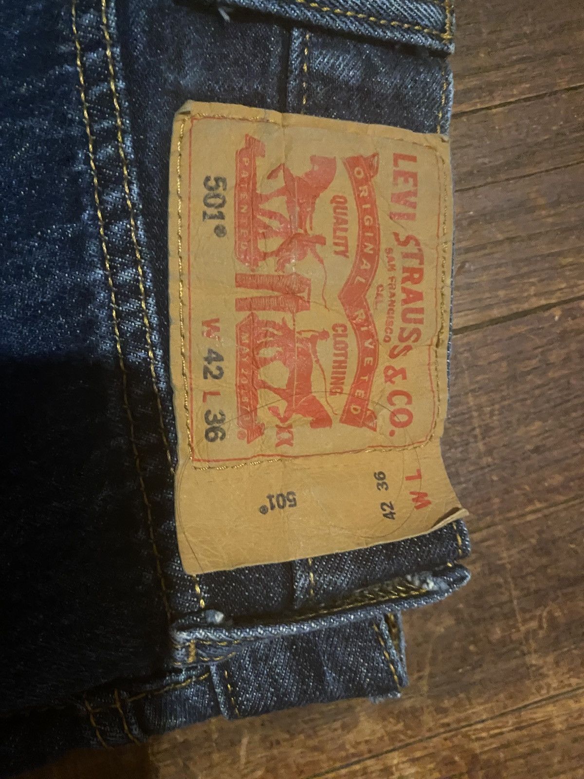 Levi's Levi navy 501 Size US 42 / EU 58 - 4 Thumbnail
