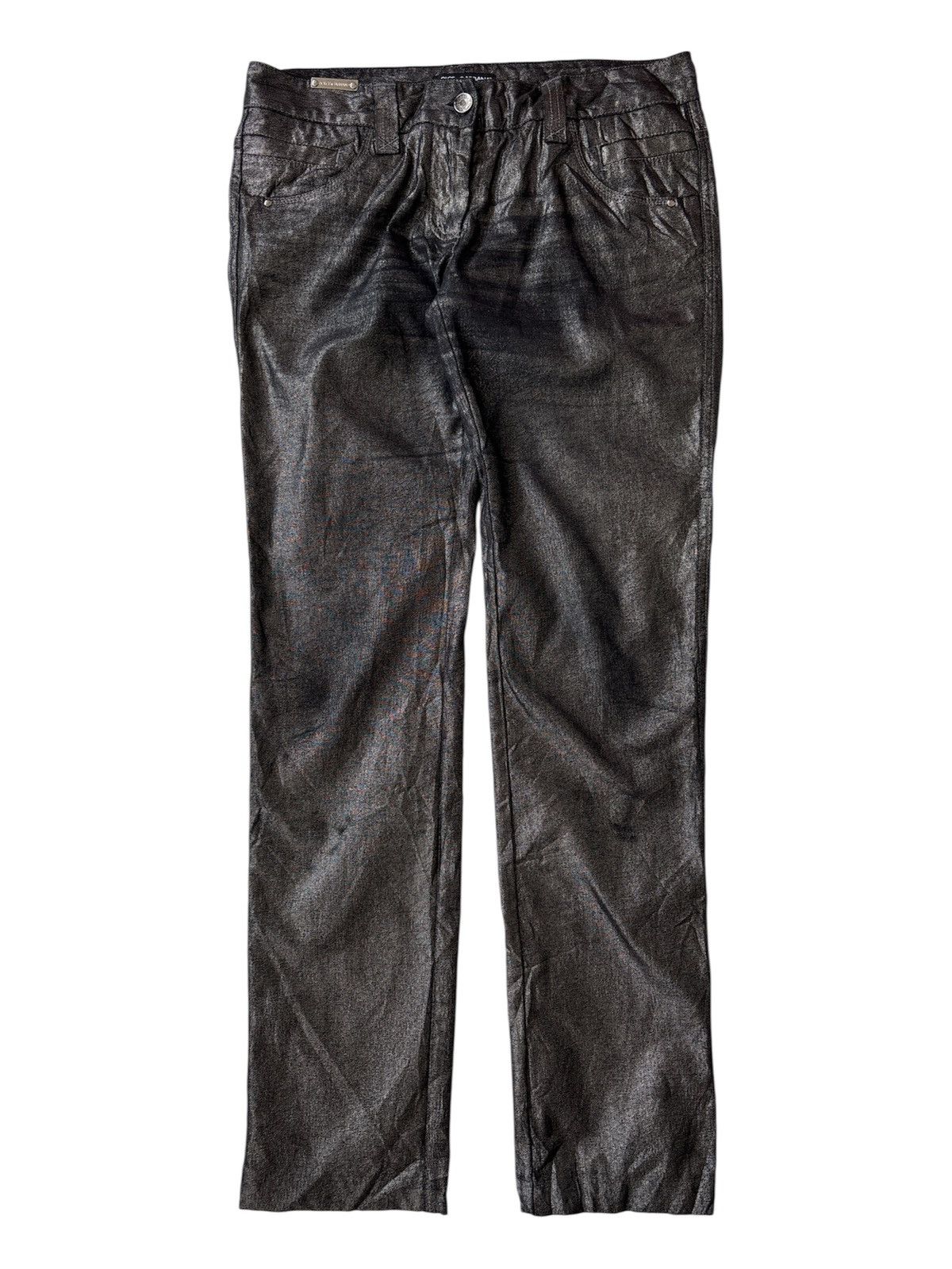 Hedi Slimane Radioactive Wax Coated Skinny Jeans Size US 30 / EU 46 - 16 Thumbnail