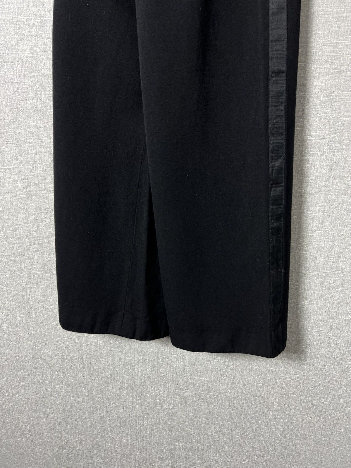 Saint Laurent Paris 70s Saint Laurent High Waist Wide Leg Wool Palazzo Trousers Size 25" / US 0 / IT 36 - 10 Thumbnail