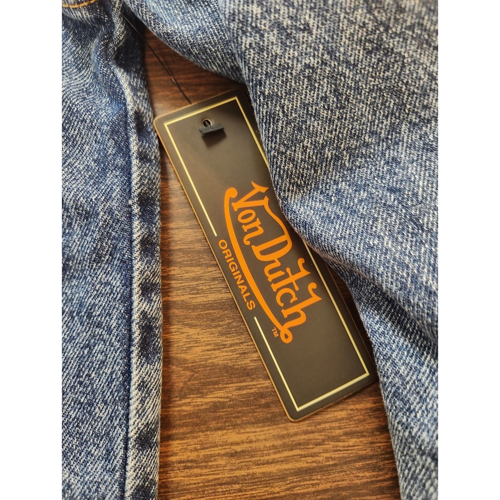 Von Dutch New Von Dutch Denim Jacket Mens Wings Eye Patch Button Up Size US M / EU 48-50 / 2 - 7 Thumbnail