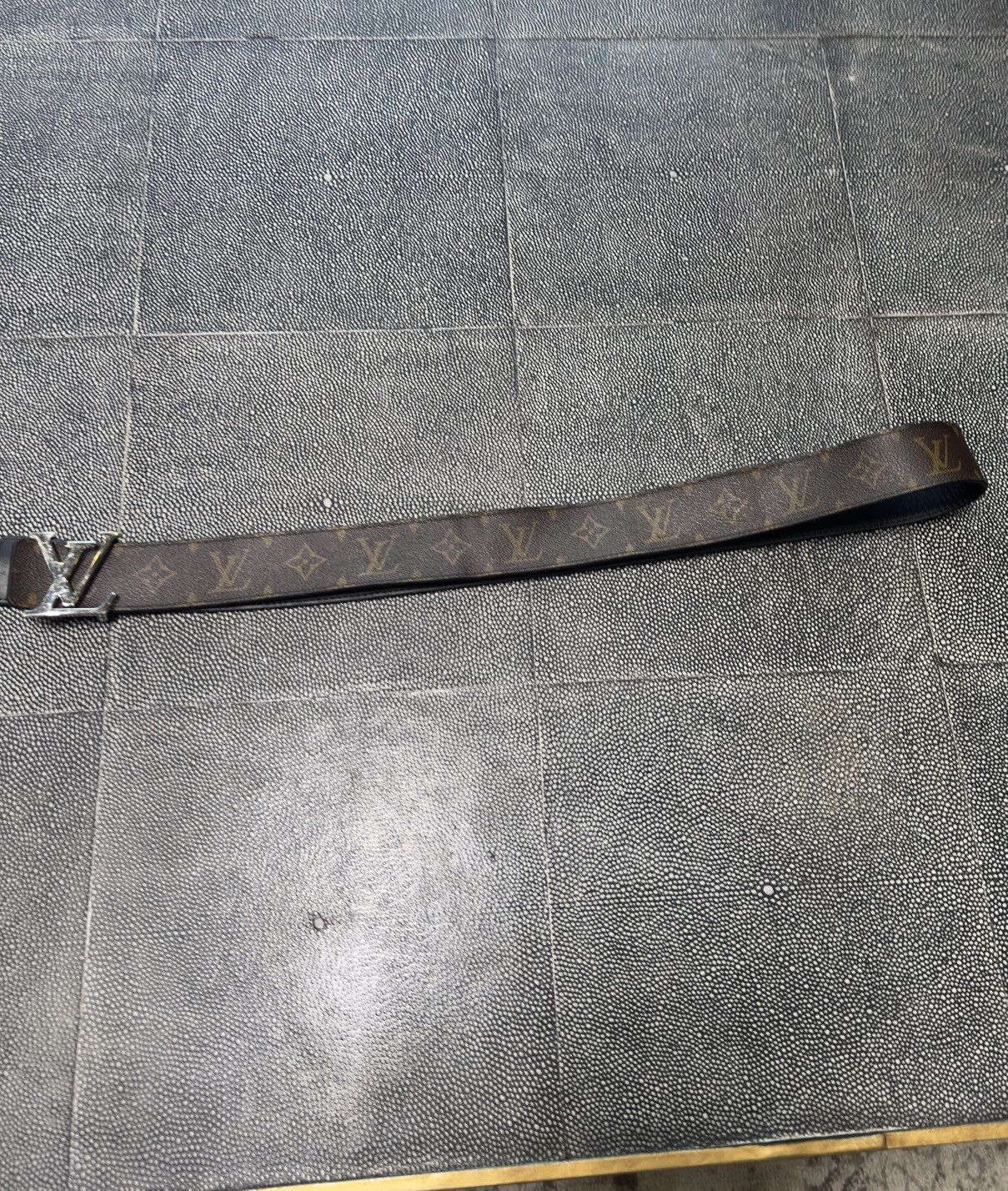 image of Louis Vuitton Belt Brown Classic Logo, Men's (Size 38)