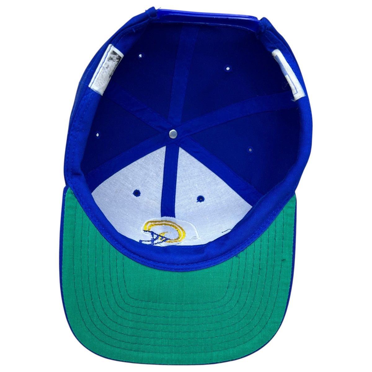 NFL Vtg 1990s NFL St. Louis Rams Spell Out Helmet Logo Snapback Size ONE SIZE - 8 Thumbnail