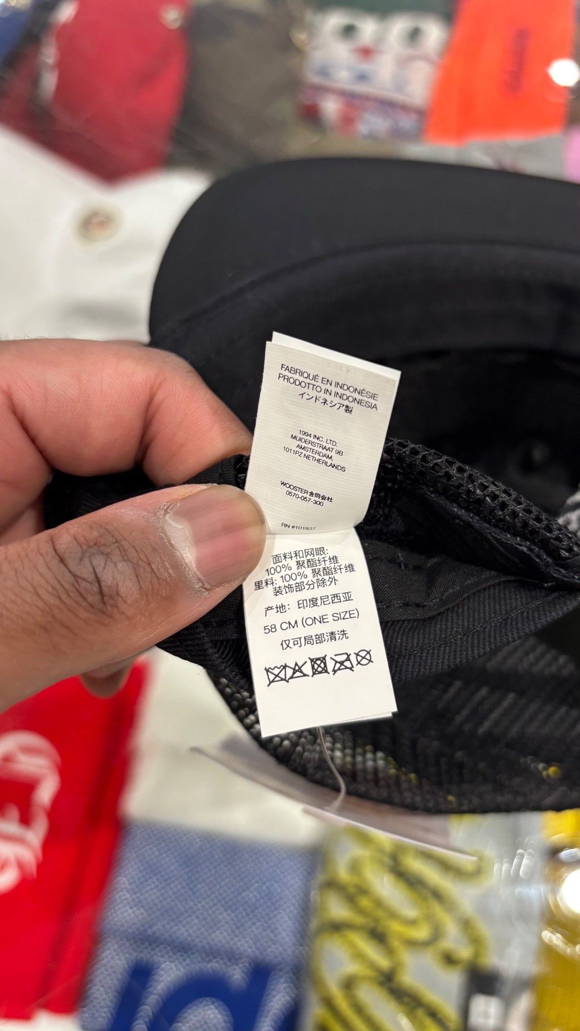 Supreme Supreme Pins Mesh Back 5-Panel Black Size ONE SIZE - 8 Thumbnail