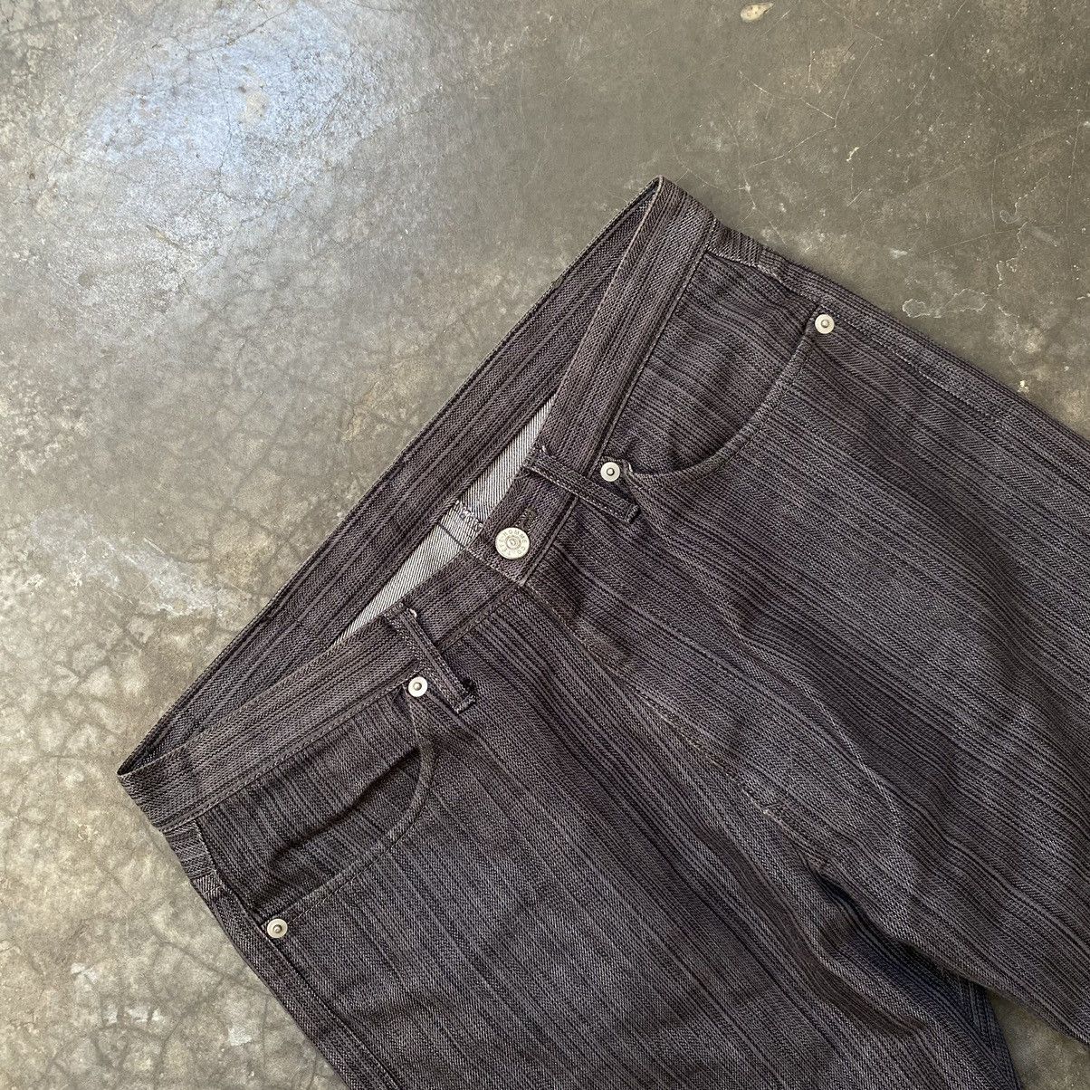 Issey Miyake TETE HOMME ISSEY MIYAKE STRIPED JEANS Size US 32 / EU 48 - 2 Thumbnail