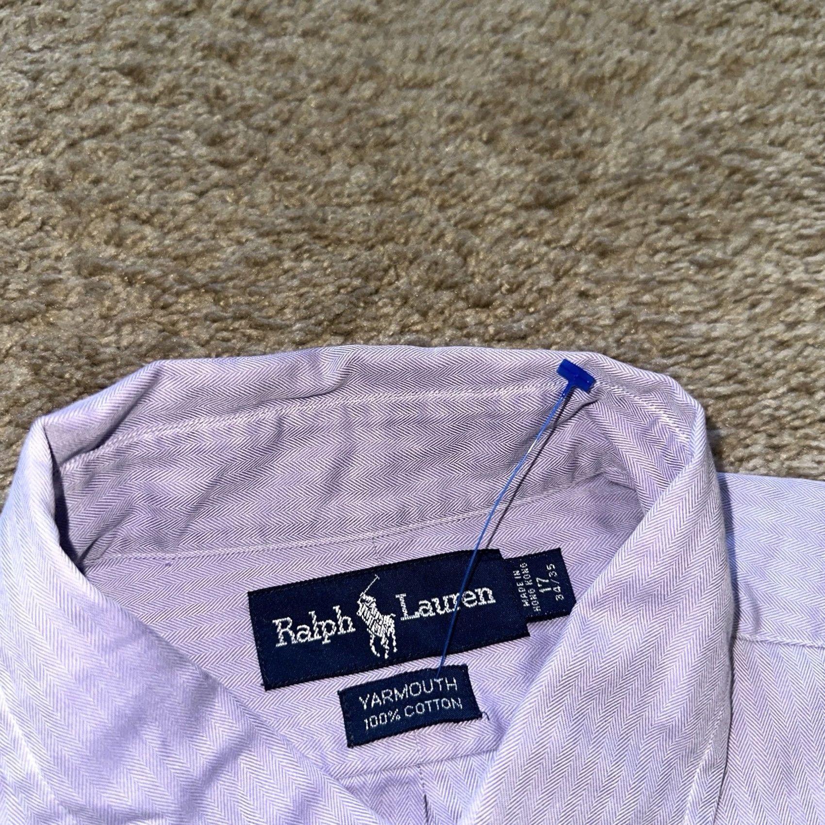 Ralph Lauren Ralph Lauren Classic Oxford Shirt Men 17 34/35 Blue Button-Down Preppy Casual Size US XL / EU 56 / 4 - 3 Thumbnail