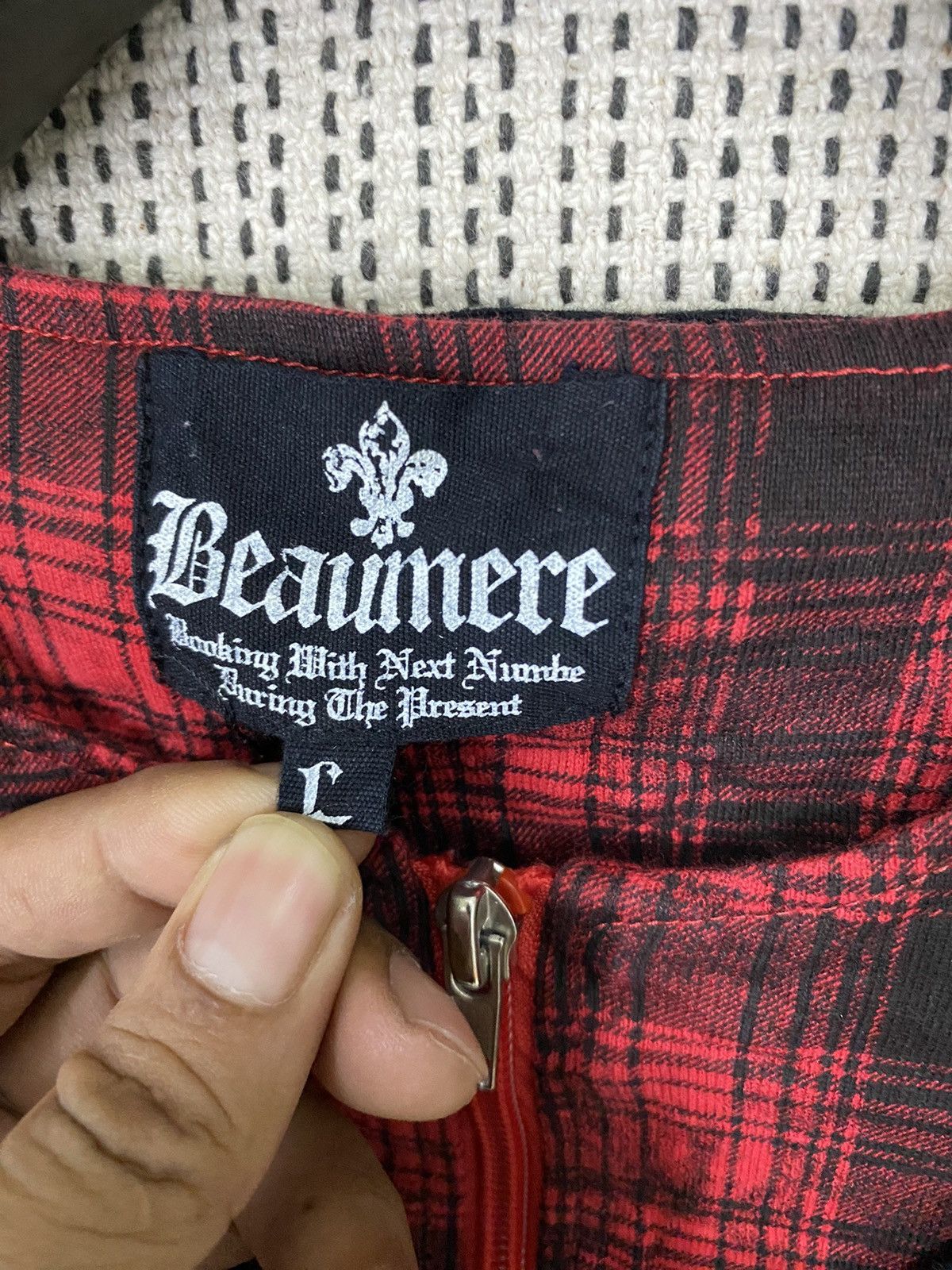 If Six Was Nine Beaumere double tshirt skull design with necklace very rare Size US L / EU 52-54 / 3 - 4 Thumbnail