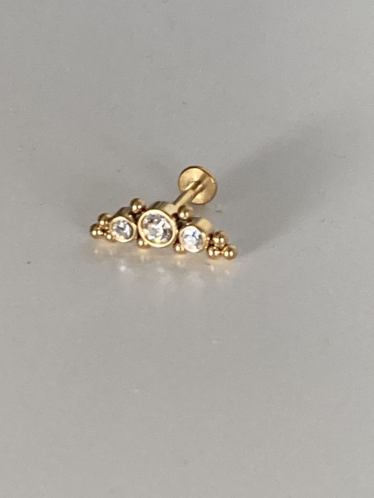 Other ✨Gold-Plated Titanium Cluster Stud✨ Single earring Size ONE SIZE - 1 Thumbnail