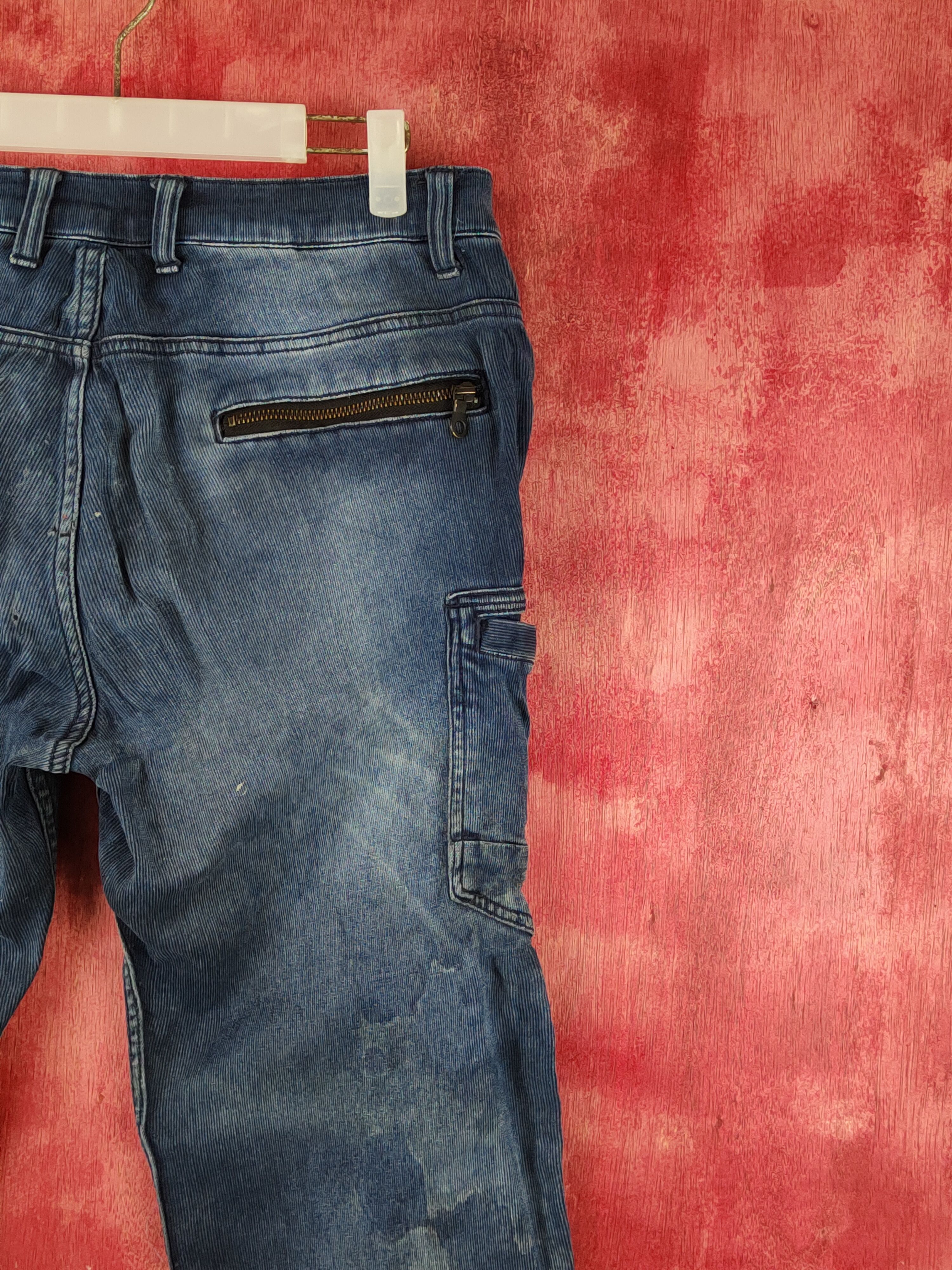 Japanese Brand × Vintage Scot.Inc Blue Faded Distressed Ripped Jogger Jeans #S1852 Size US 32 / EU 48 - 9 Thumbnail
