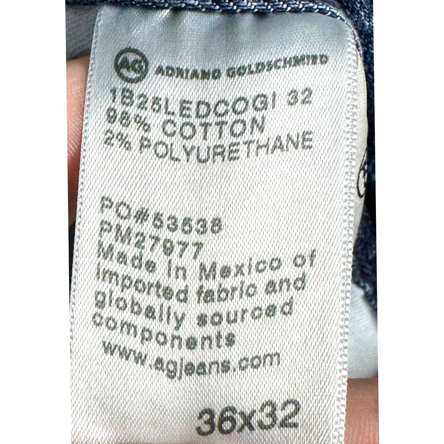 Denime AG Adriano Goldschmied Jeans Owens Athletic Fit Jeans Blue 36 Size US 36 / EU 52 - 4 Thumbnail