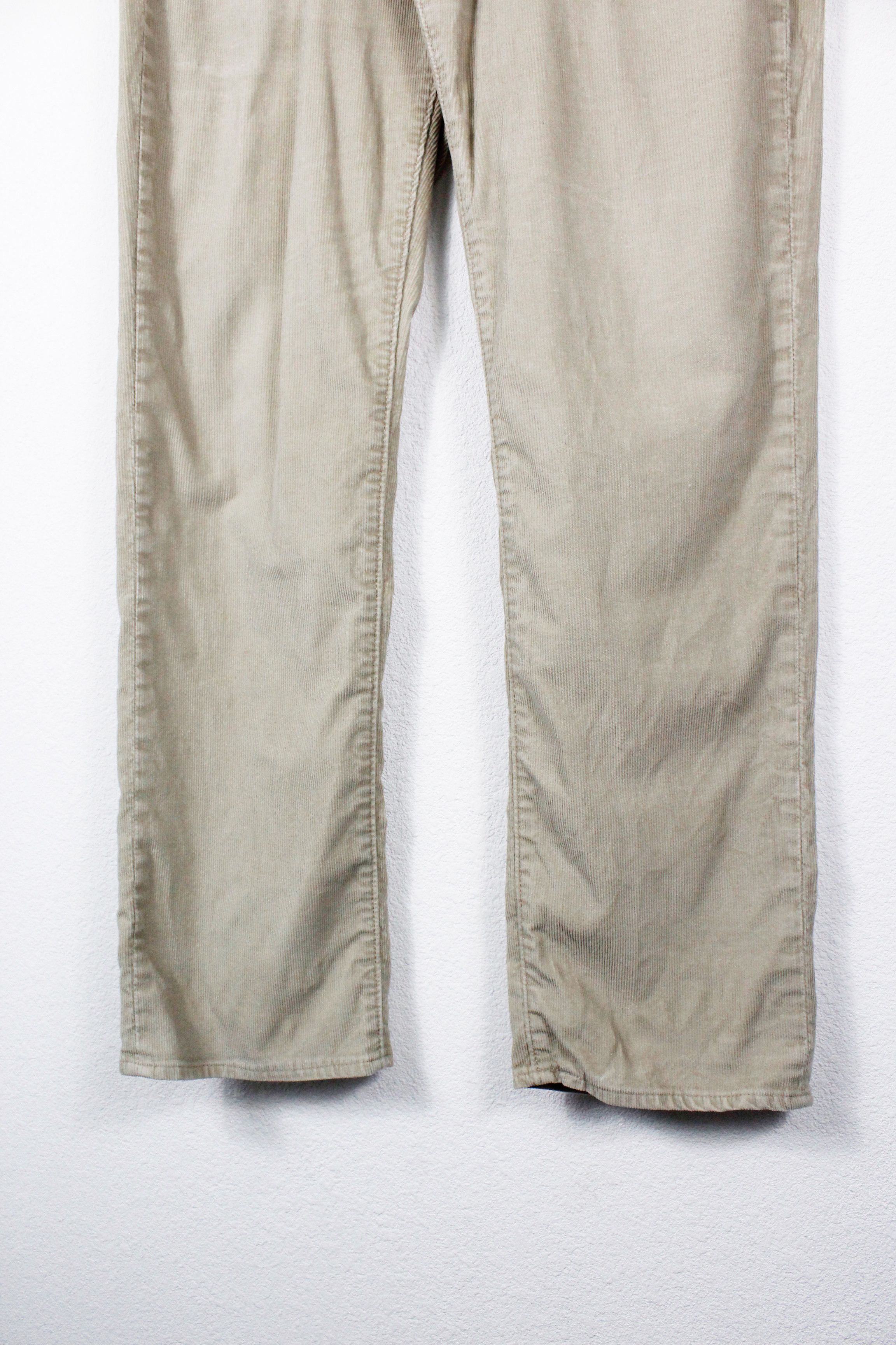 Levi's × Levi's Vintage Clothing Levi's 514 Big E Beige Corduroy Velvet Denim Pants Size US 34 / EU 50 - 3 Thumbnail