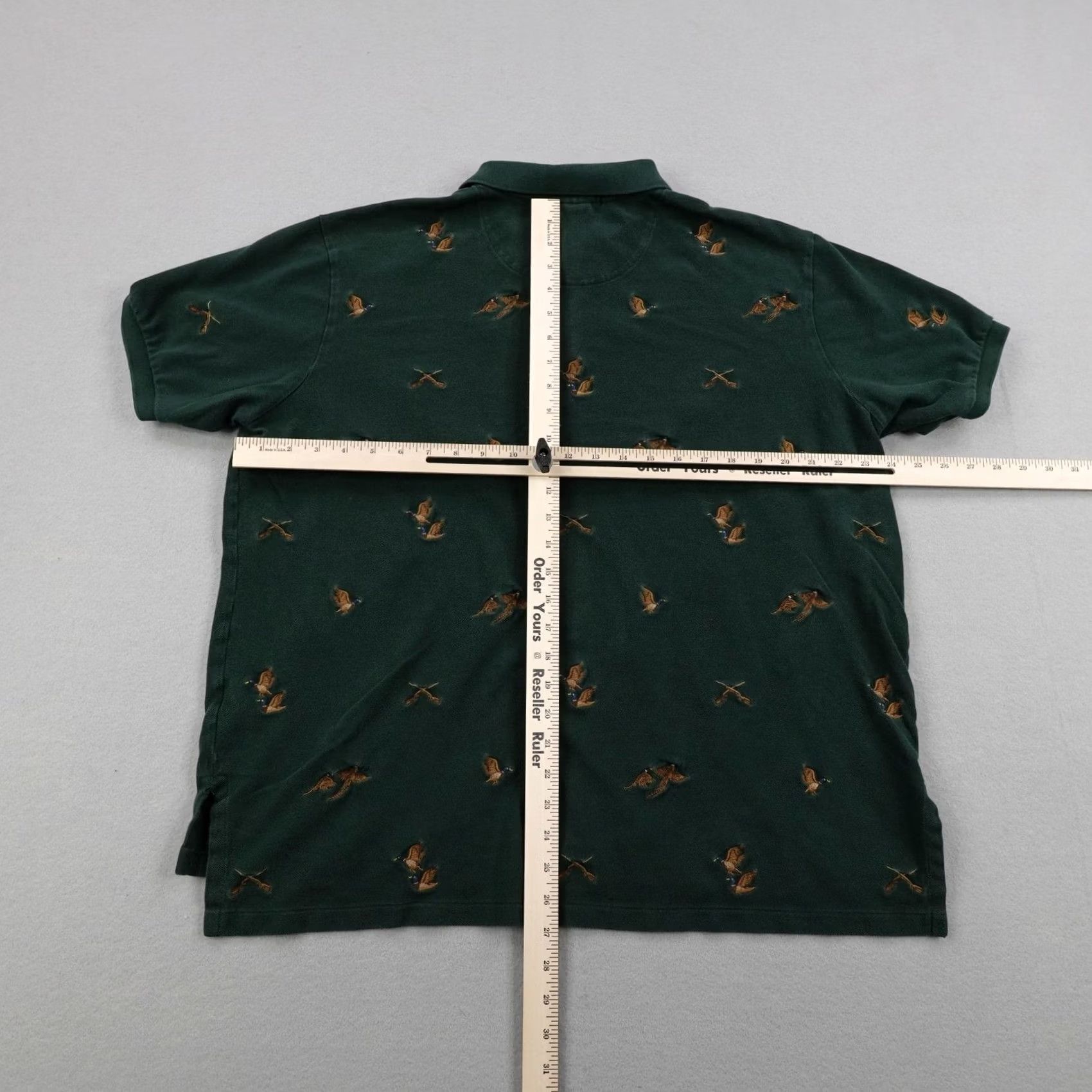 Polo Ralph Lauren VINTAGE Ralph Lauren Polo Shirt Mens 2XL Green Mallard Duck Hunting Embroidered Size US XXL / EU 58 / 5 - 4 Thumbnail