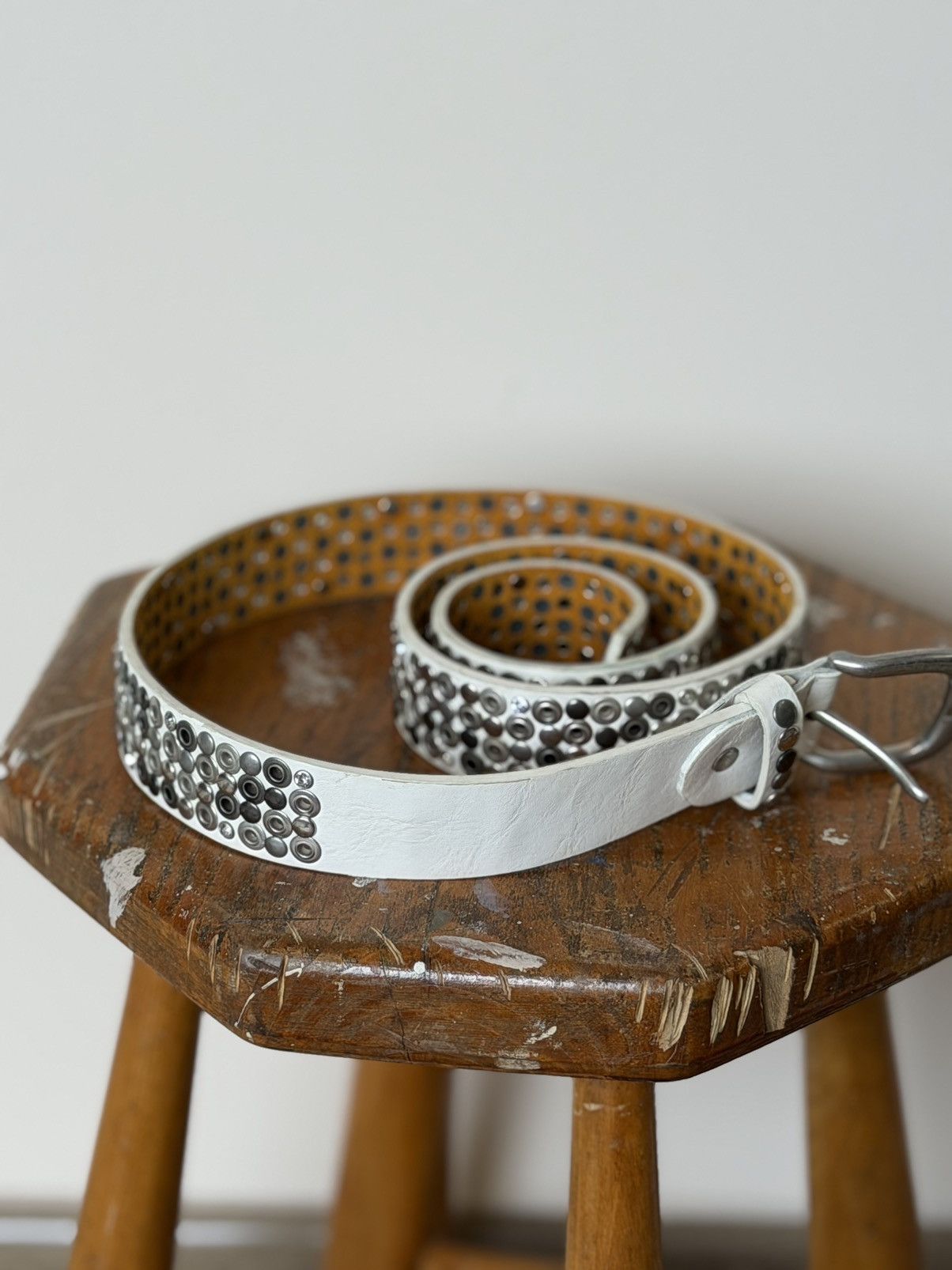 Japanese Brand Japanese Style Real Leather SNAKE Print Belt 90s Y2K Size ONE SIZE - 2 Thumbnail