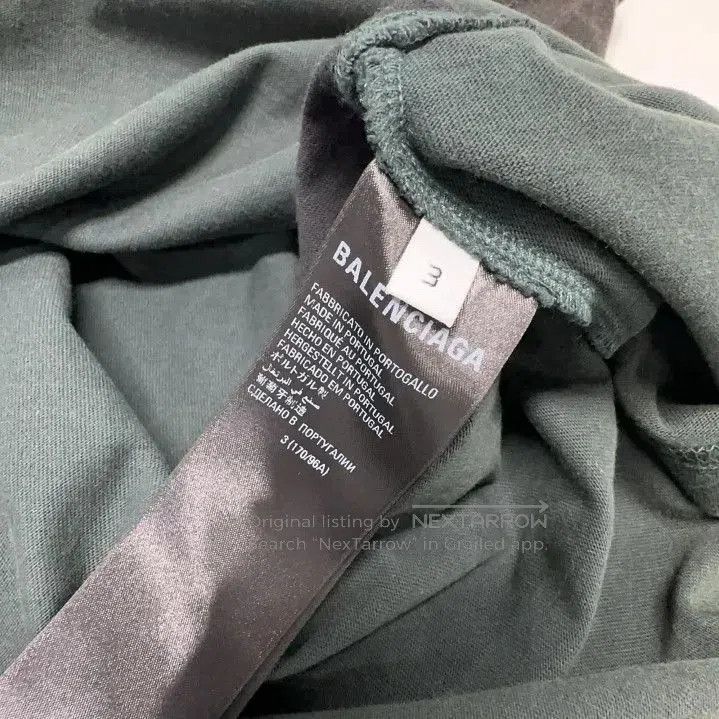 Balenciaga Balenciaga x Adidas Green Logo T. Size US M / EU 48-50 / 2 - 7 Thumbnail