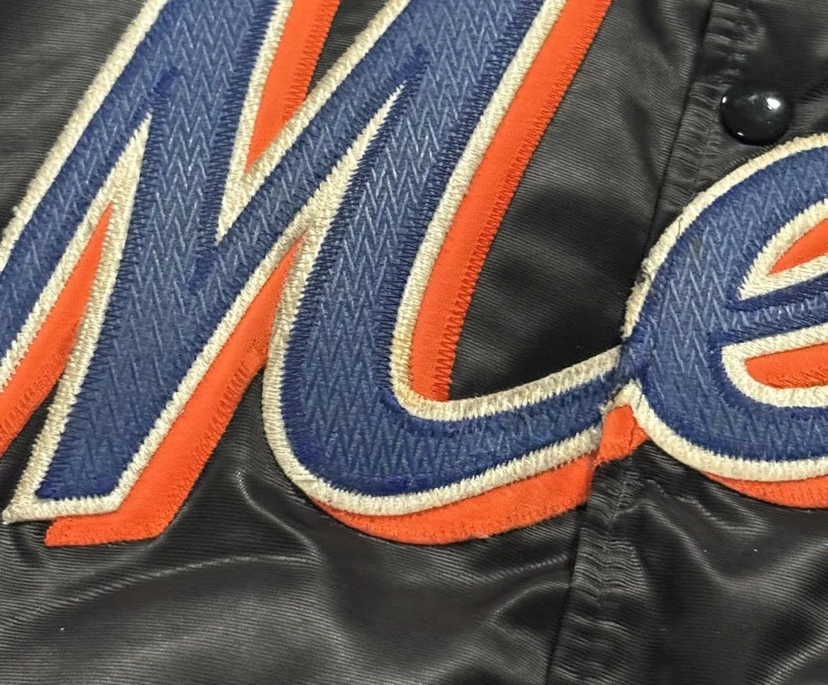 Starter Vintage Starter New York Mets Black Satin Jacket (Size XL) Size US XL / EU 56 / 4 - 4 Thumbnail