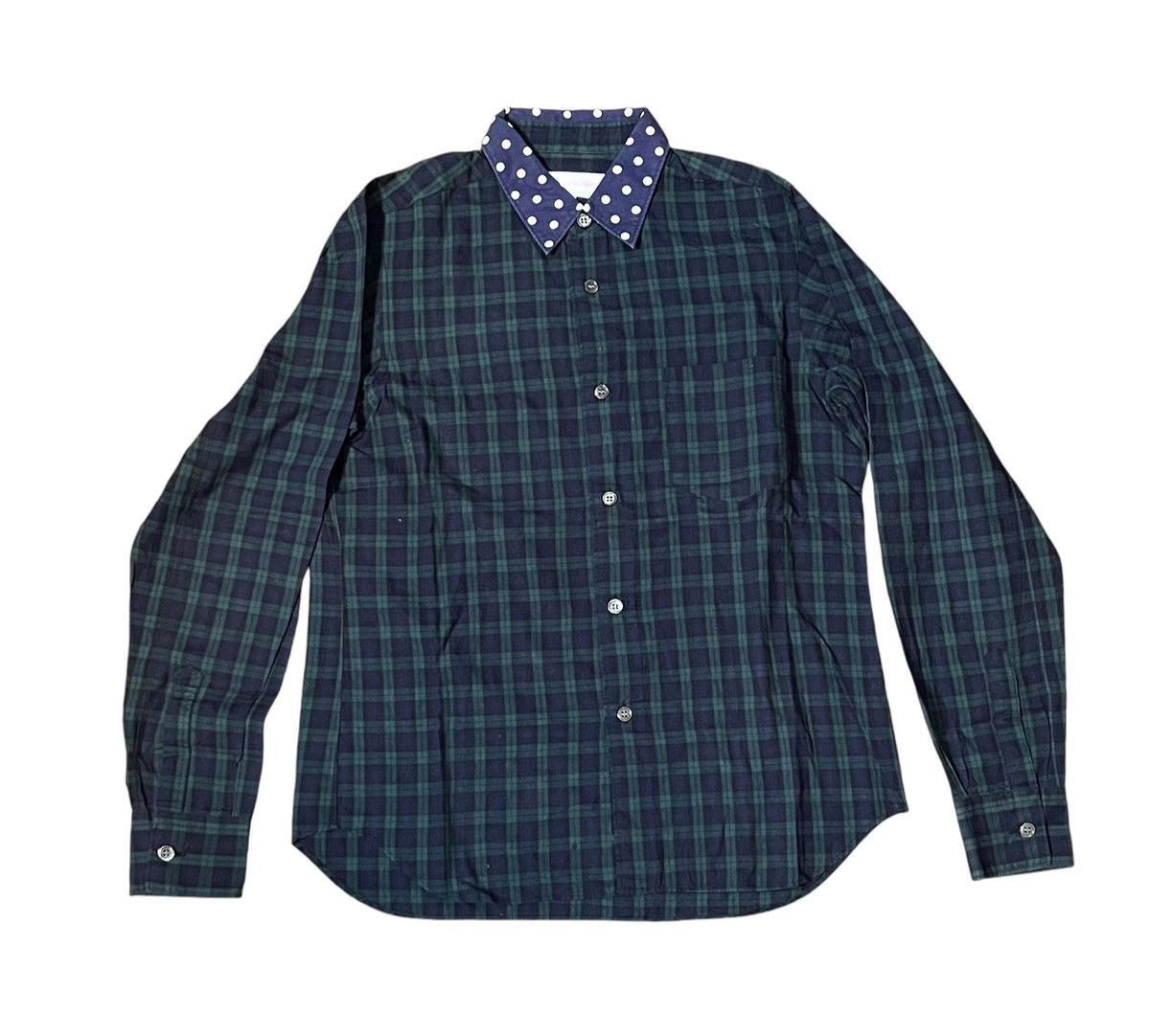 Comme des Garcons *FINAL DROP* Cdg shirt pink logo polkadot plaid shirt Size US S / EU 44-46 / 1 - 1 Thumbnail