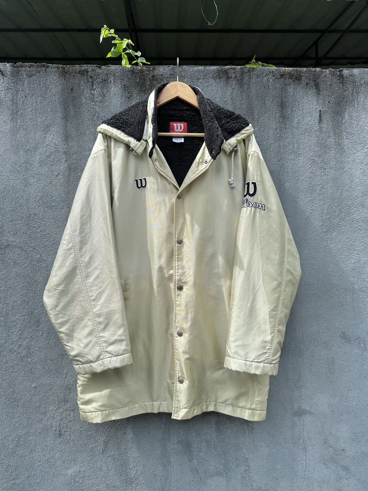 Wilson 👹Vintage Wilson Fleece Lined Long Jacket Size US XL / EU 56 / 4 - 2 Thumbnail