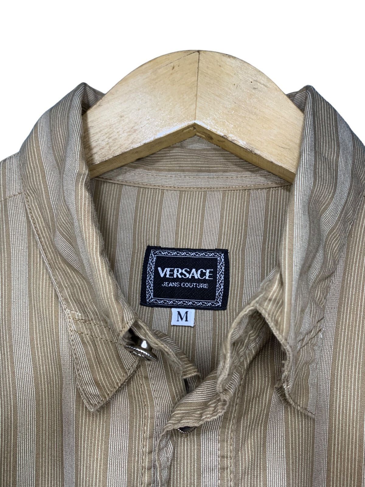 Versace Versace jeans couture oversized striped button down shirt Size US L / EU 52-54 / 3 - 13 Thumbnail