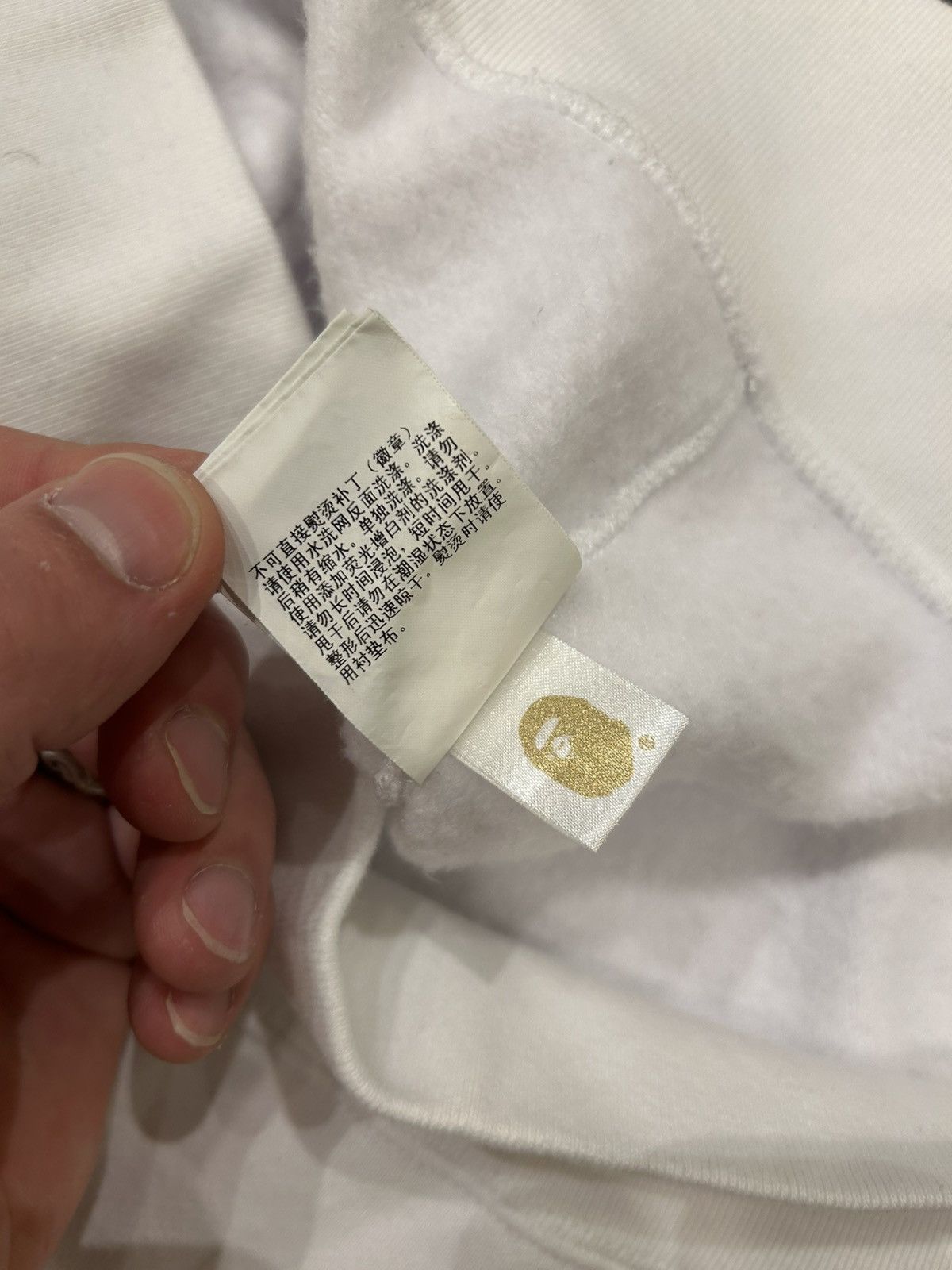 Bape Bape Appliqué Full Zip Hoodie - White Size US XL / EU 56 / 4 - 7 Thumbnail