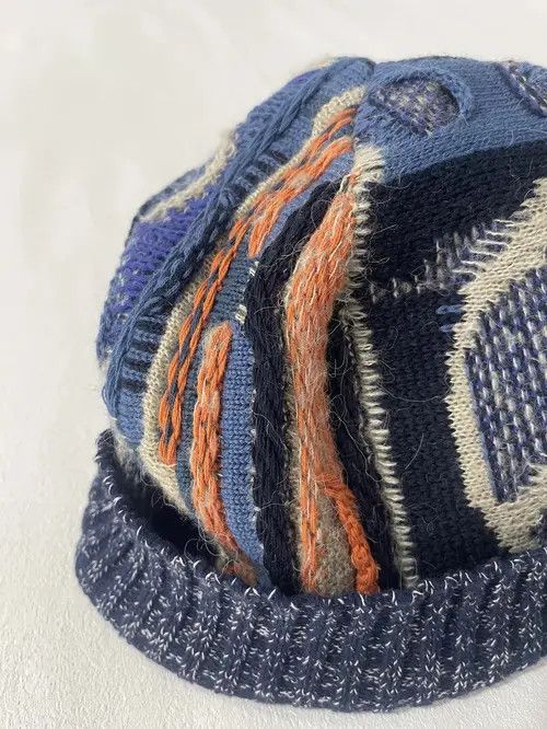 Designer × Vintage Handmade Vintage Patchwork Warm Winter Hat Cap Size ONE SIZE - 3 Thumbnail
