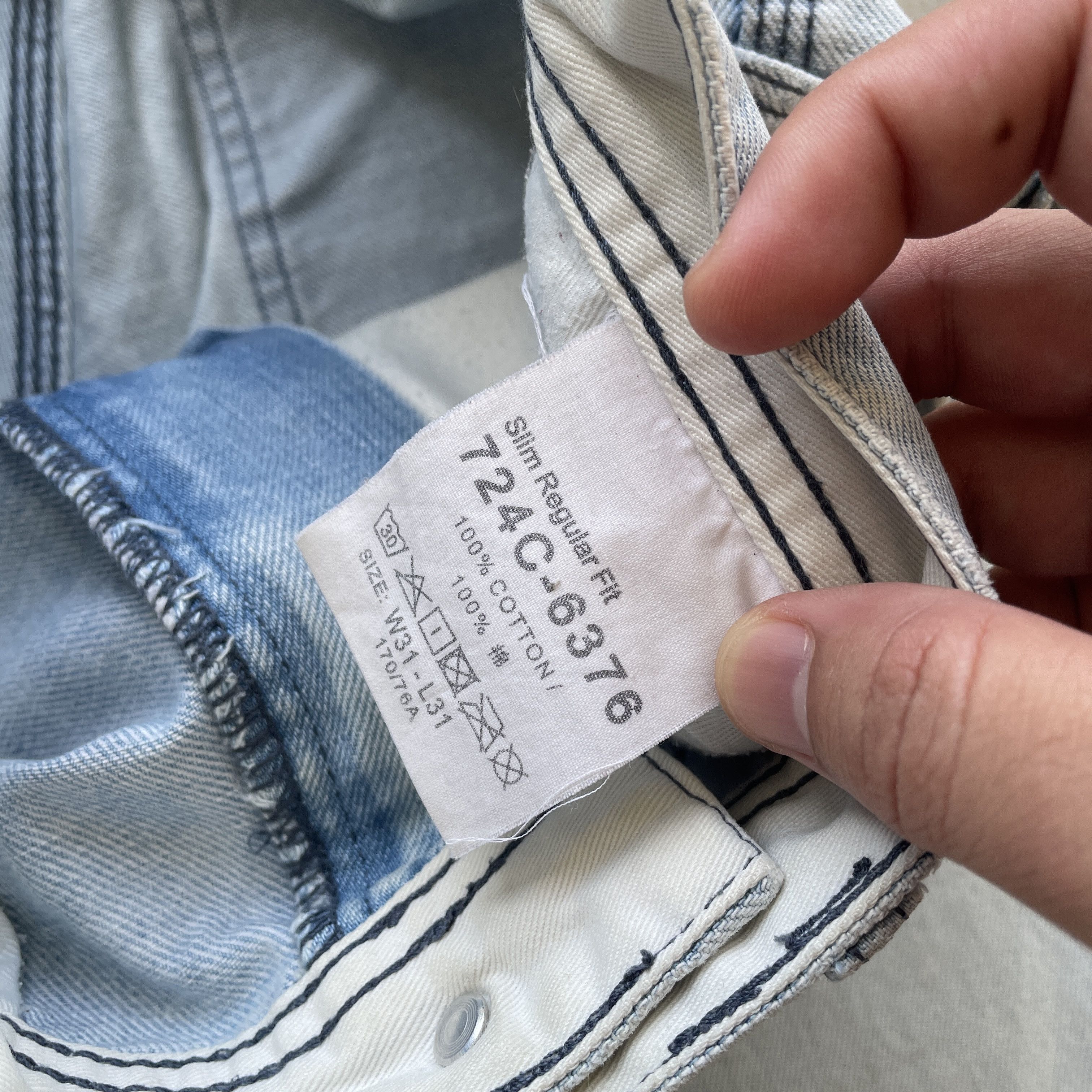 Japanese Brand × Jean W31 VINTAGE JAPAN LEE WASH DENIM FADED JEANS PANTS WORKWEAR Size US 31 - 6 Thumbnail