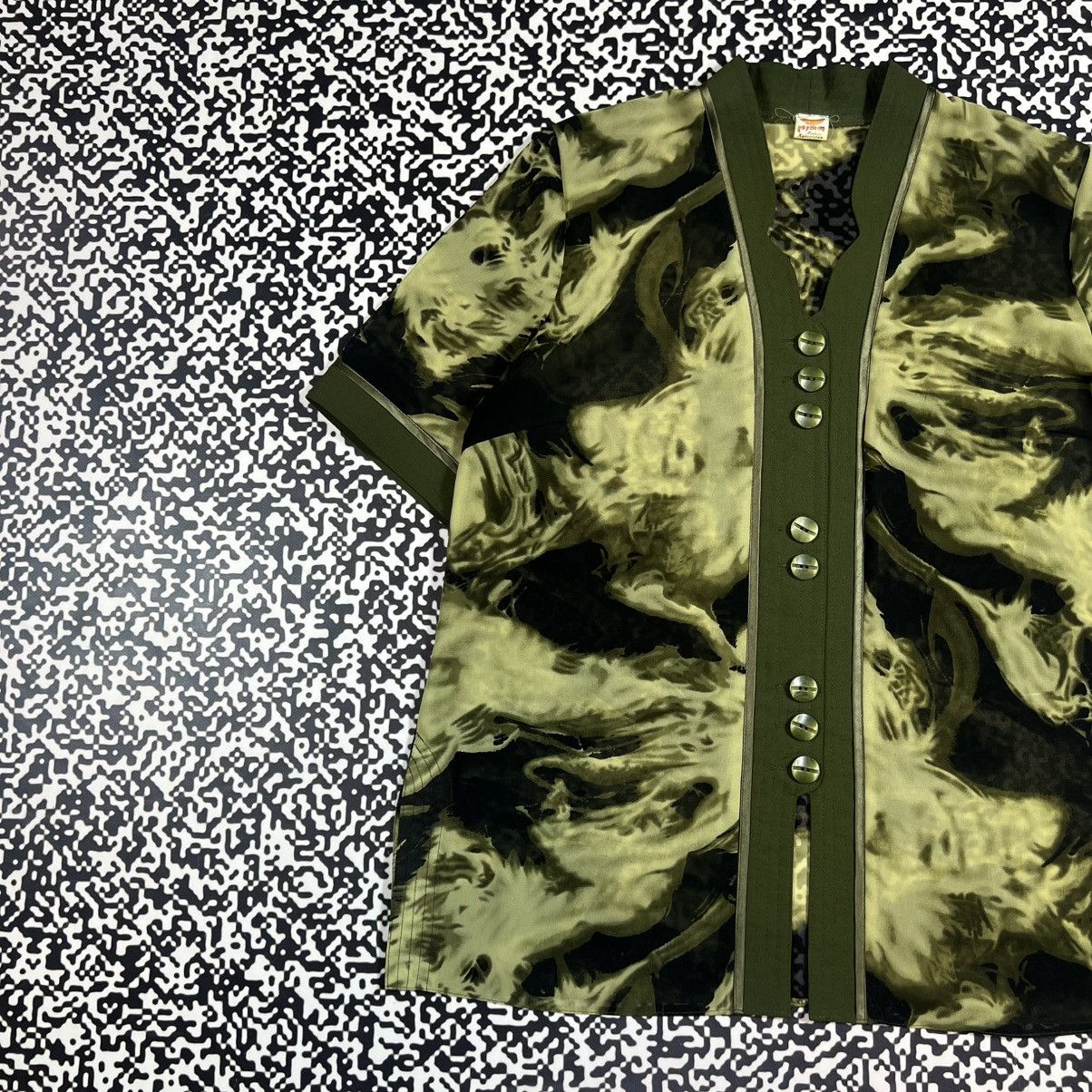 Japanese Brand Vintage Y2K Japanese Style Retro Abstract Print Shirt 90s Size L / US 10 / IT 46 - 4 Thumbnail