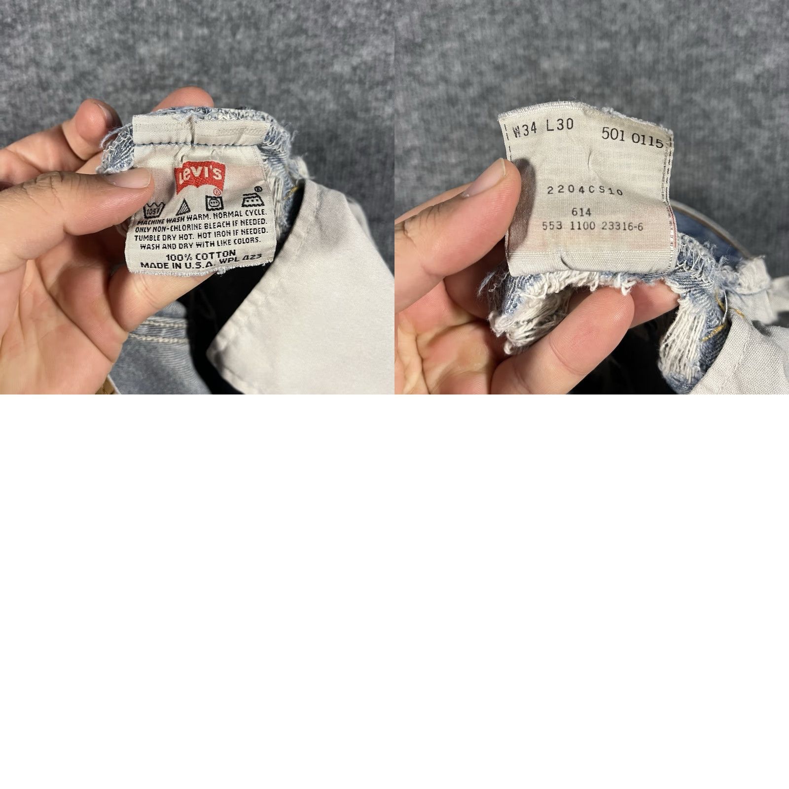 Levi's VINTAGE Levi's 501 Cut Off Jean Shorts Women's 90s Light Blue USA Made Size 32 Shorts Size 24" / US 00 / IT 34 - 9 Thumbnail