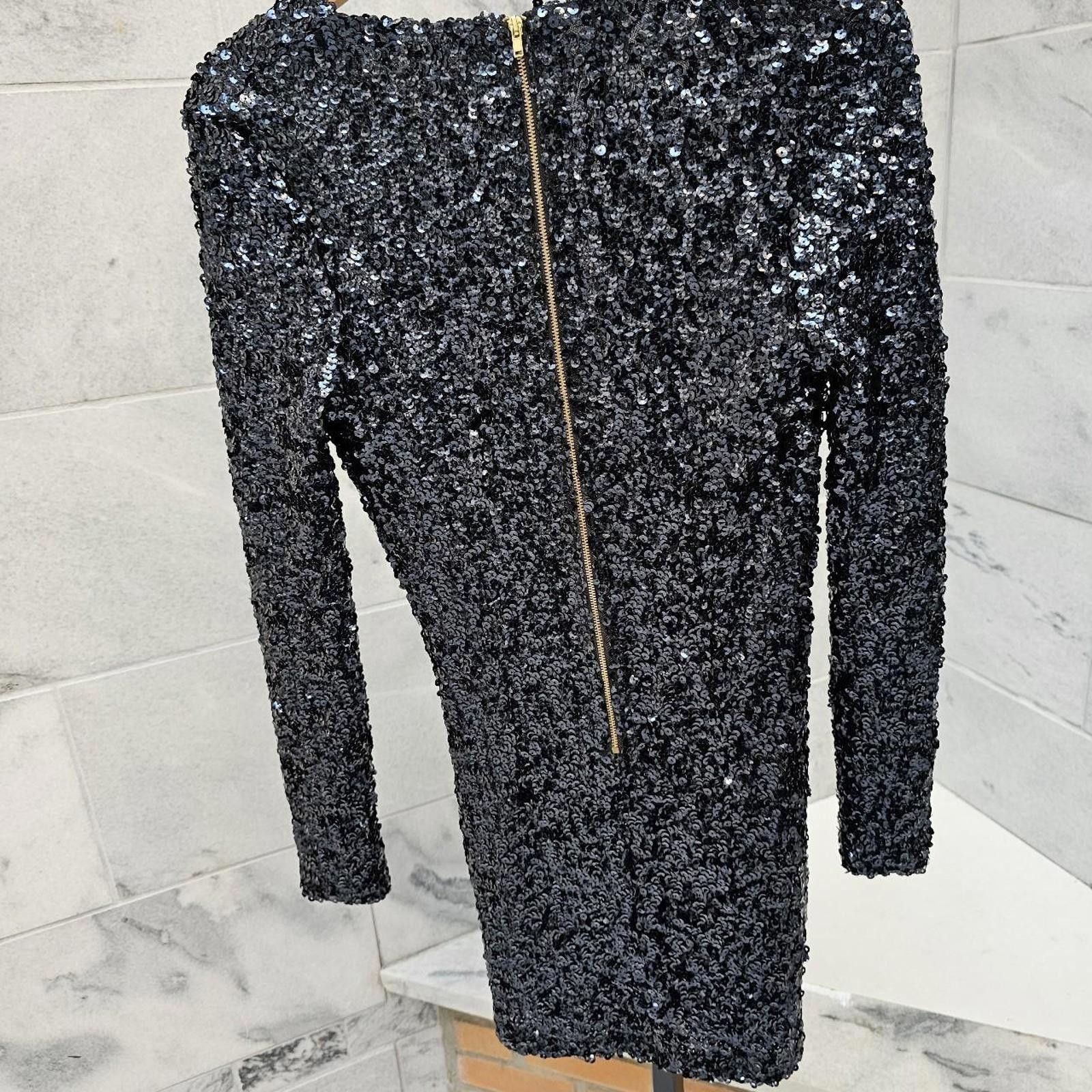 Venus Venus Women's Black Sequin Dress Size XS / US 0-2 / IT 36-38 - 6 Thumbnail