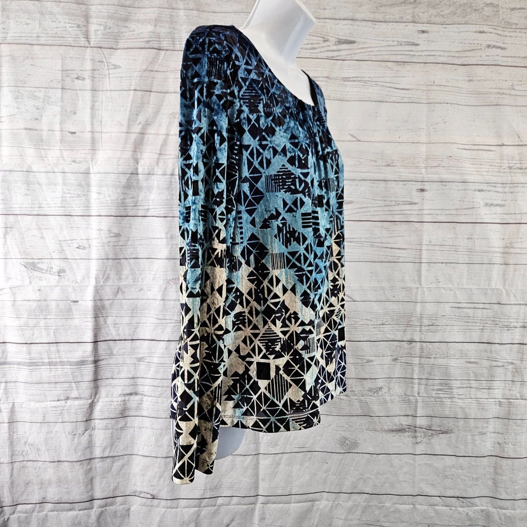 Vintage Chico's Womens Blouse XS? Size M / US 6-8 / IT 42-44 - 3 Thumbnail