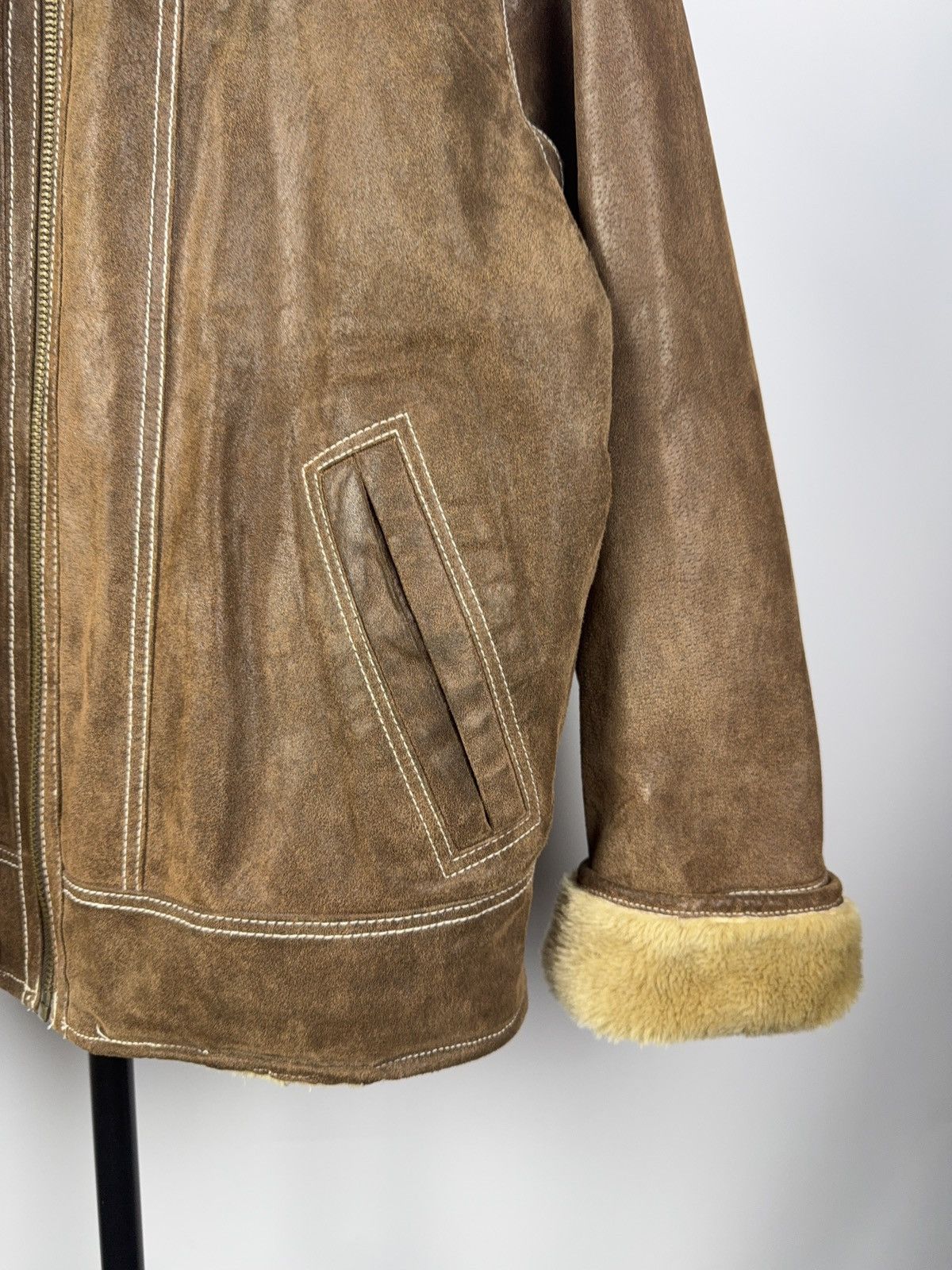 Vintage Vintage 90s Leather Biker MOTO Jacket Style Maison Margiela Size US M / EU 48-50 / 2 - 5 Thumbnail