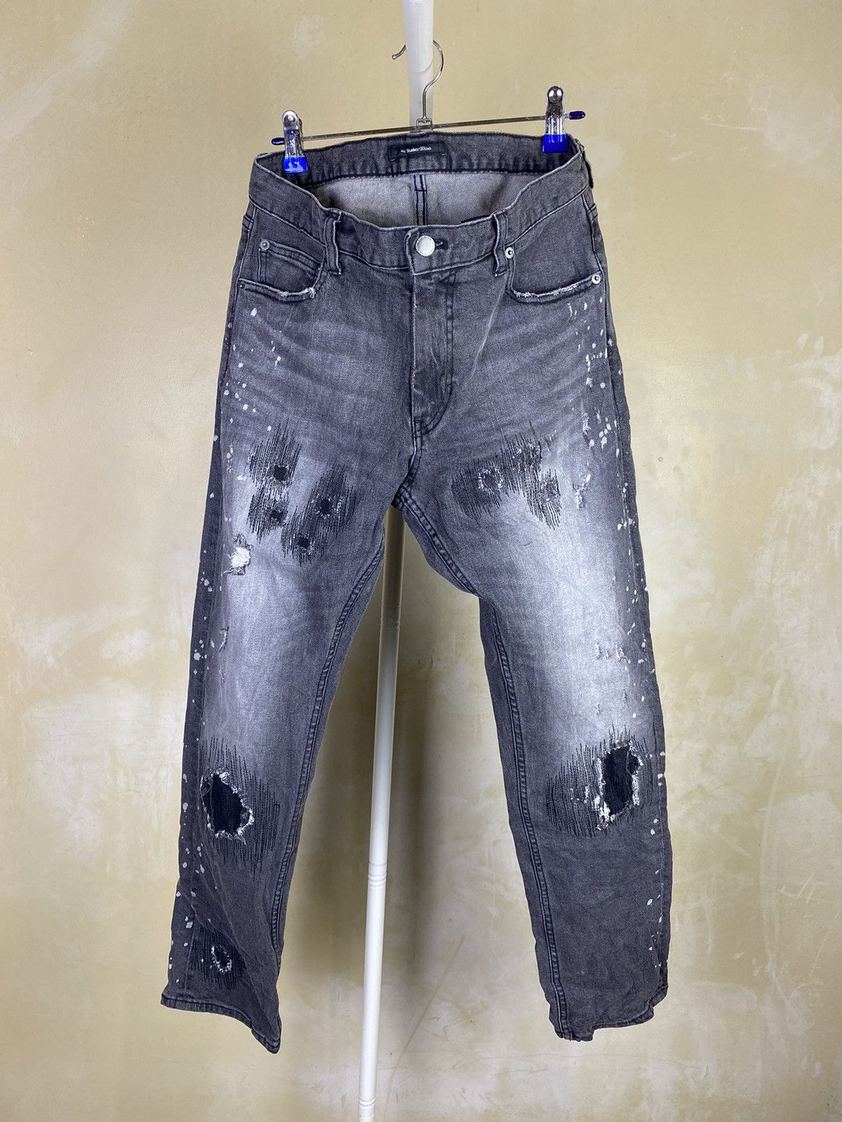 Number (N)ine Number (N)ine re-edition From 2001 Grunge Splatter pants Size US 30 / EU 46 - 2 Thumbnail