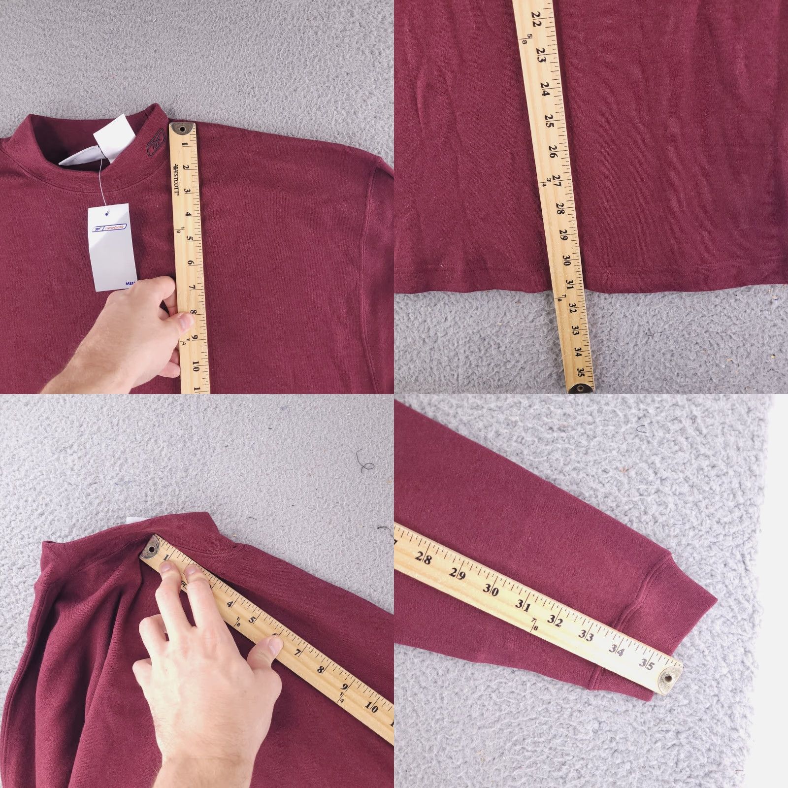 Reebok Vintage Reebok Mens Red Long Sleeve Mock Neck Retro T-Shirt L/XL User: Vintage Reebok Mens Red Long Sleeve Mock Neck Retro T-Shirt L/XL Size US L / EU 52-54 / 3 - 8 Thumbnail