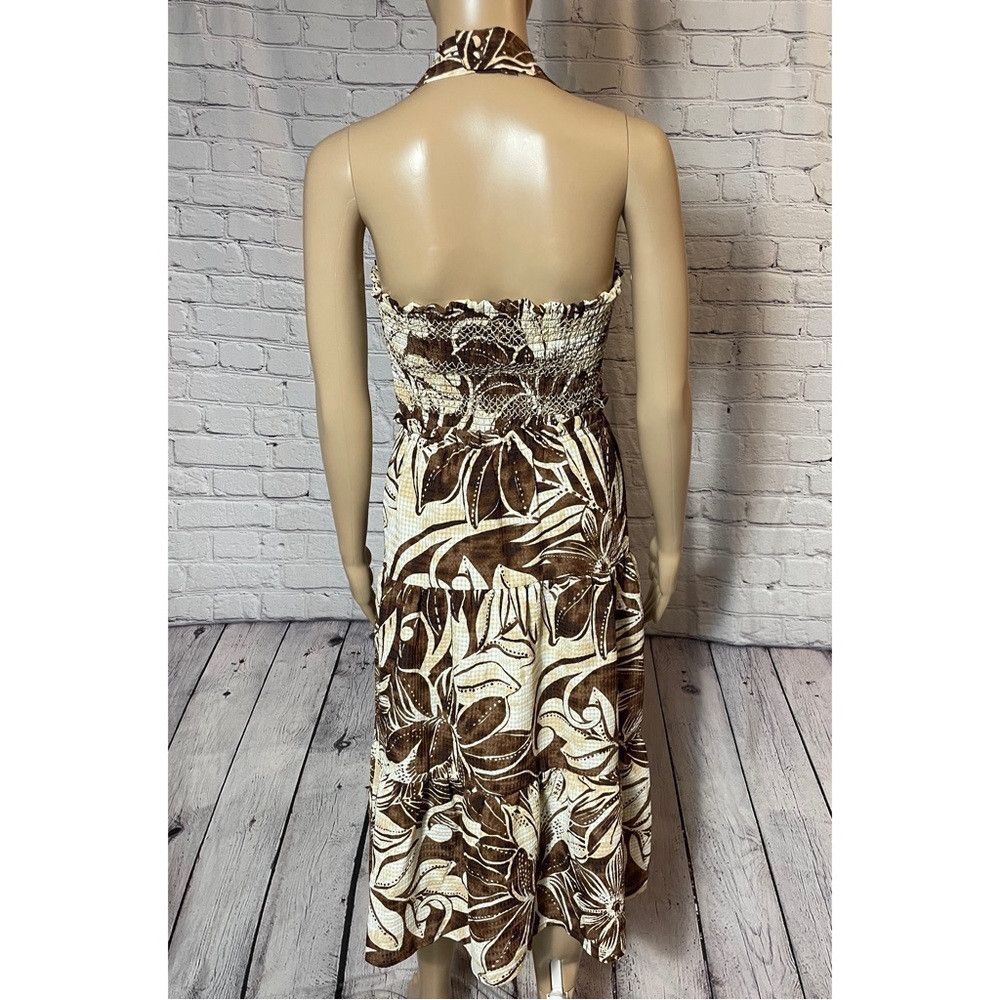 Sam Edelman NWT New $139 Sam Edelman Floral Smocked Slit-Front Halter M Size S / US 4 / IT 40 - 3 Thumbnail