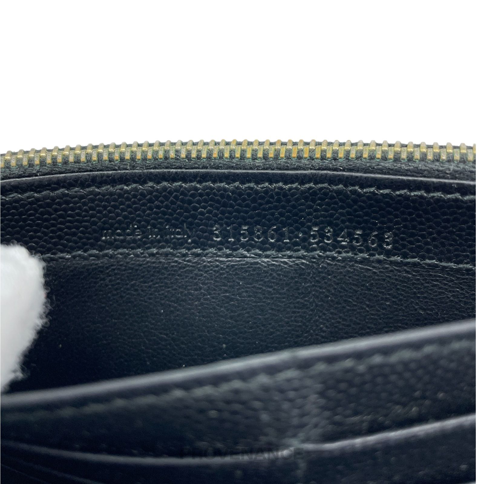 Saint Laurent Paris 🔴 Saint Laurent Paris SLP Long Pebbled Wallet - Black Size ONE SIZE - 9 Thumbnail