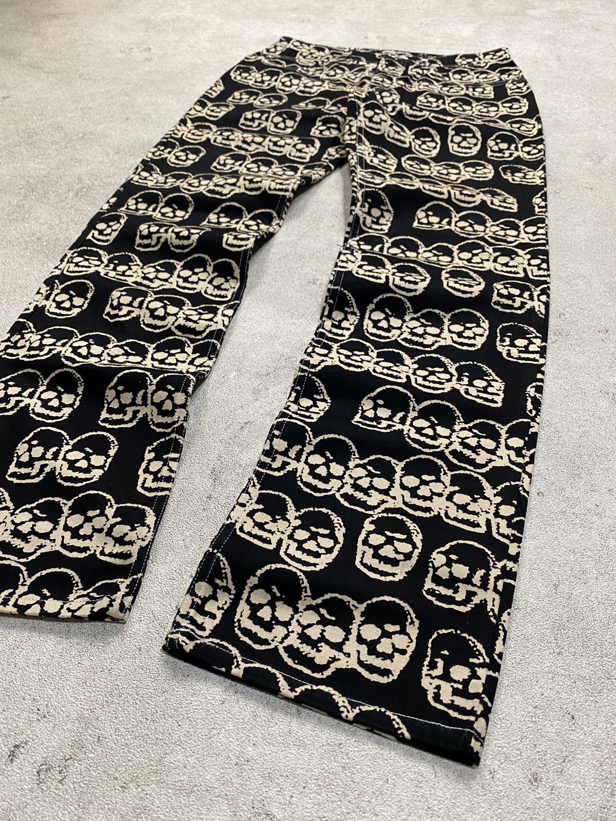 Hysteric Glamour 1990’s Hysteric Glamour Skull Pile Jeans Size US 29 - 2 Thumbnail
