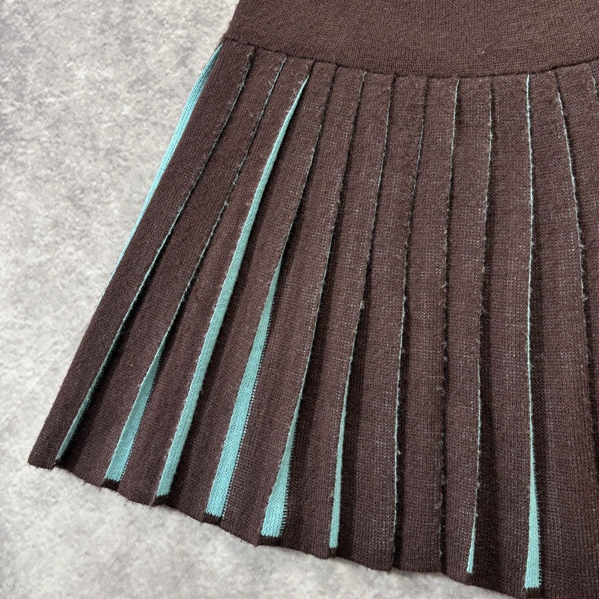 Vintage 1970s Vintage Skirt & Top Two Piece Suit Matching Set Cheer Size 28" / US 6 / IT 42 - 11 Thumbnail