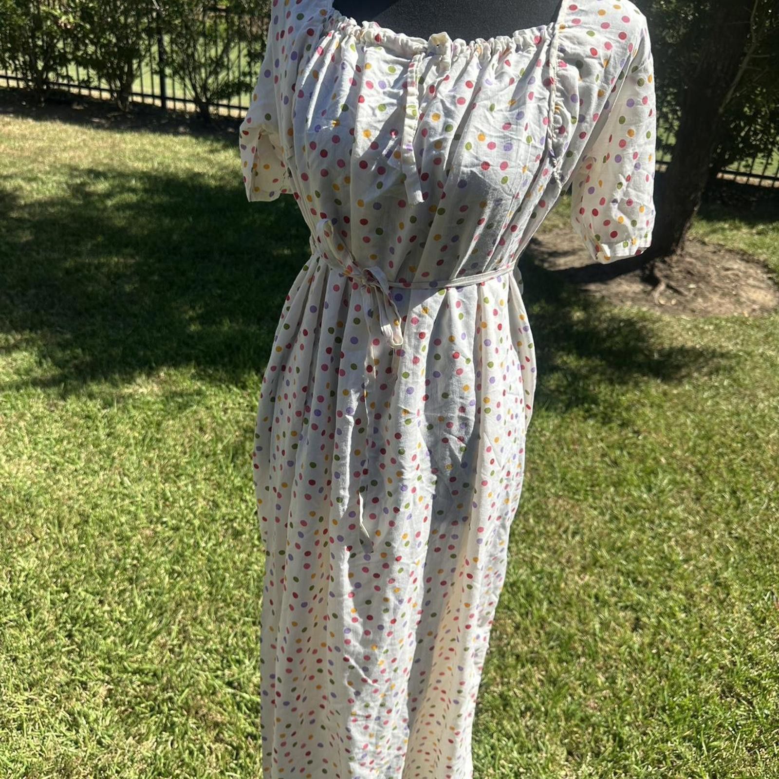 Other Cute vintage polka dot maxi dress with a boho vibe Size S / US 4 / IT 40 - 1 Thumbnail