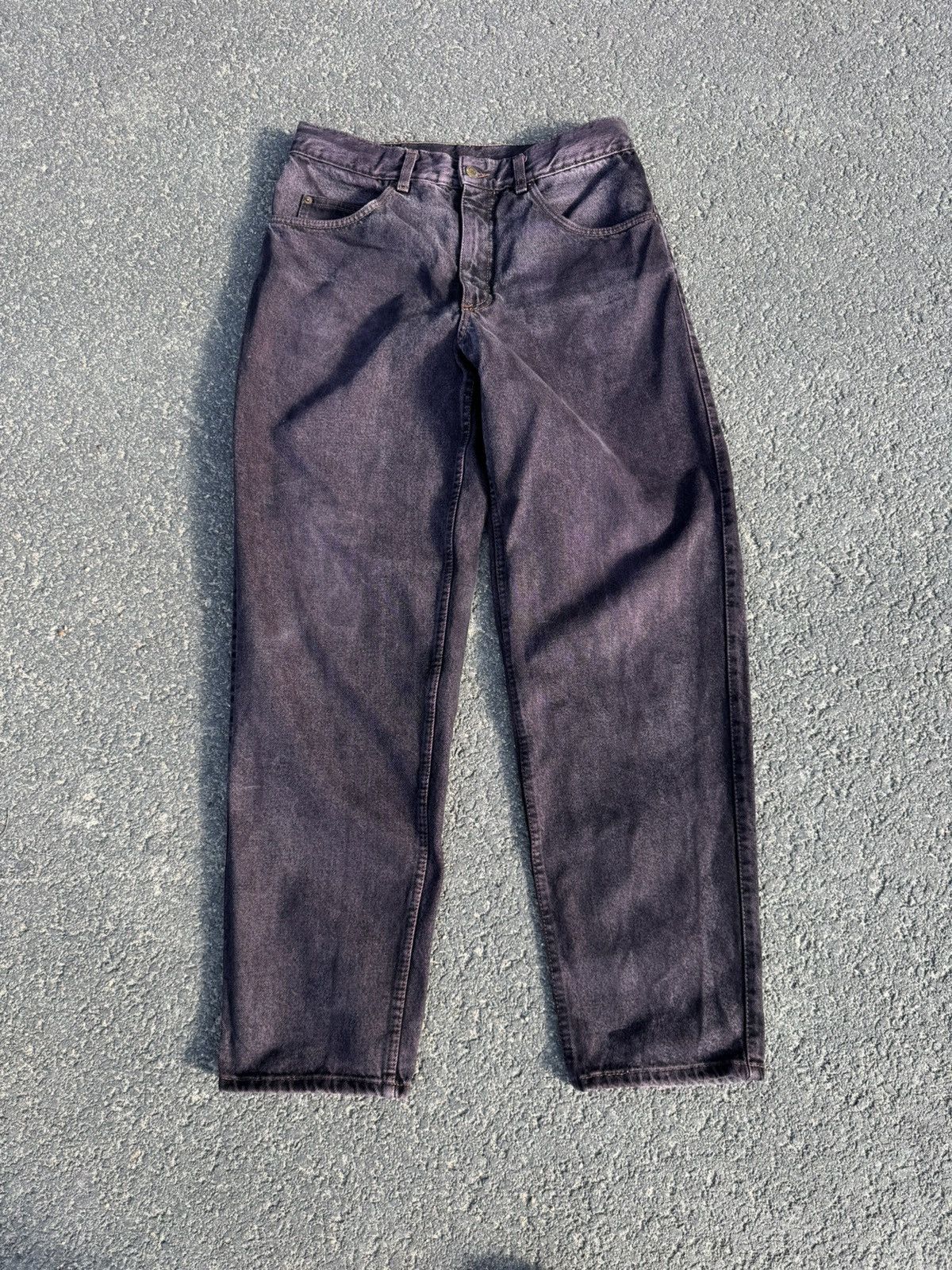 Mustang Mustang Purple Wash Denim Jeans 33x32 Japanese Levis Haze Size US 33 - 3 Thumbnail