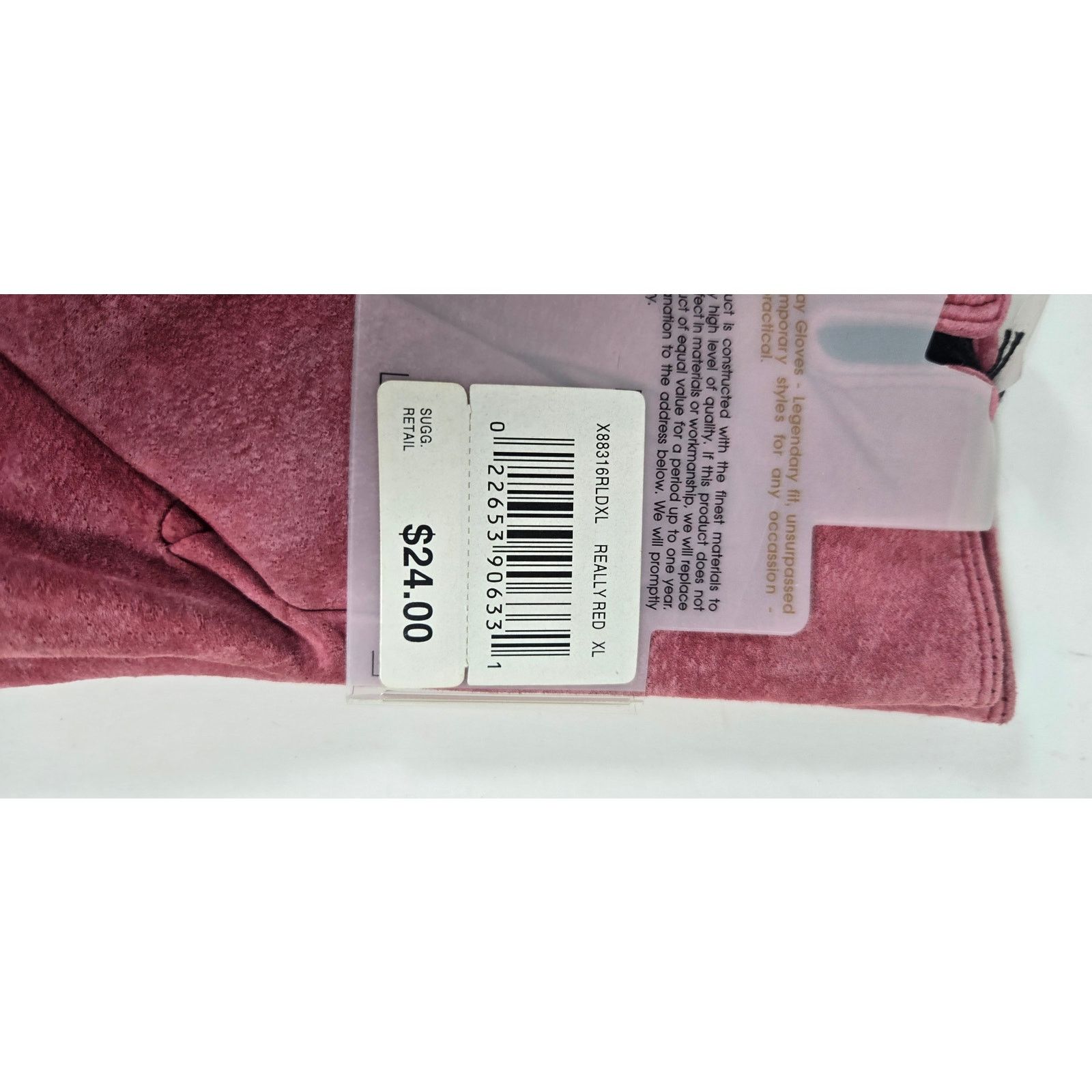 Other New Isotoner suede gloves, size XL Size ONE SIZE - 3 Thumbnail