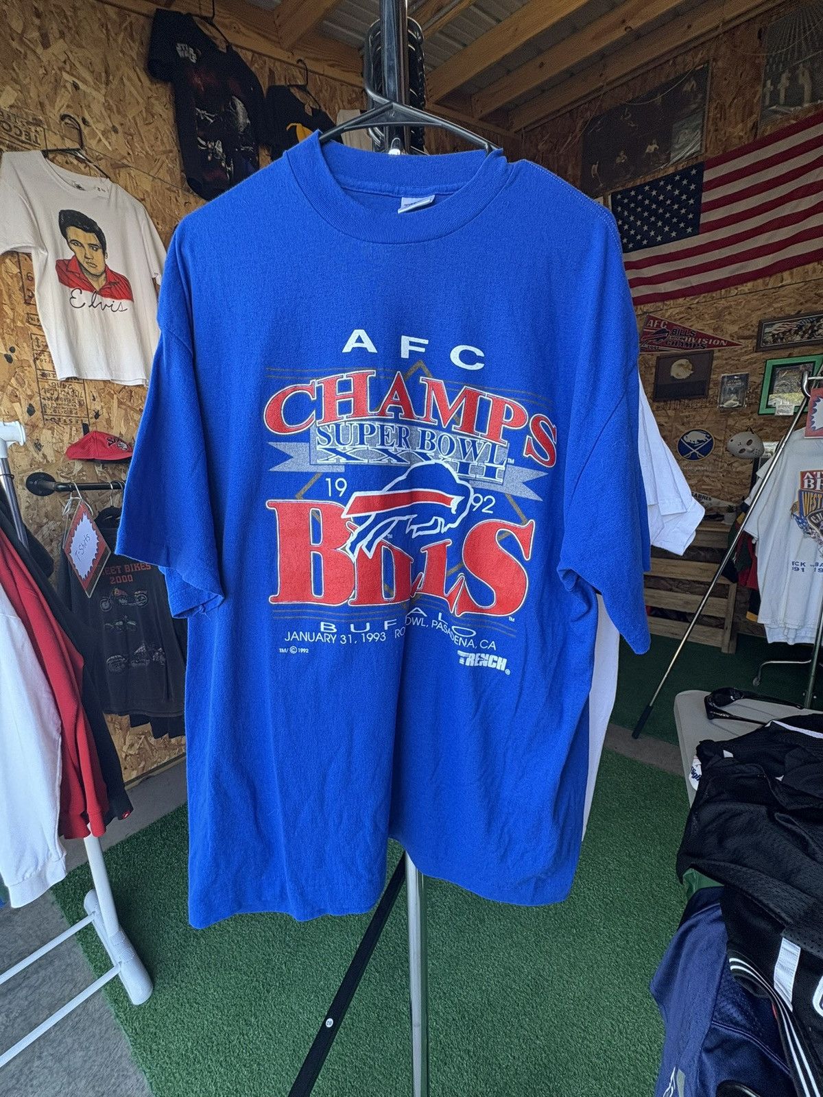 NFL Vintage 1992 Buffalo Bills AFC Champions T-Shirt Size US XXL / EU 58 / 5 - 1 Thumbnail